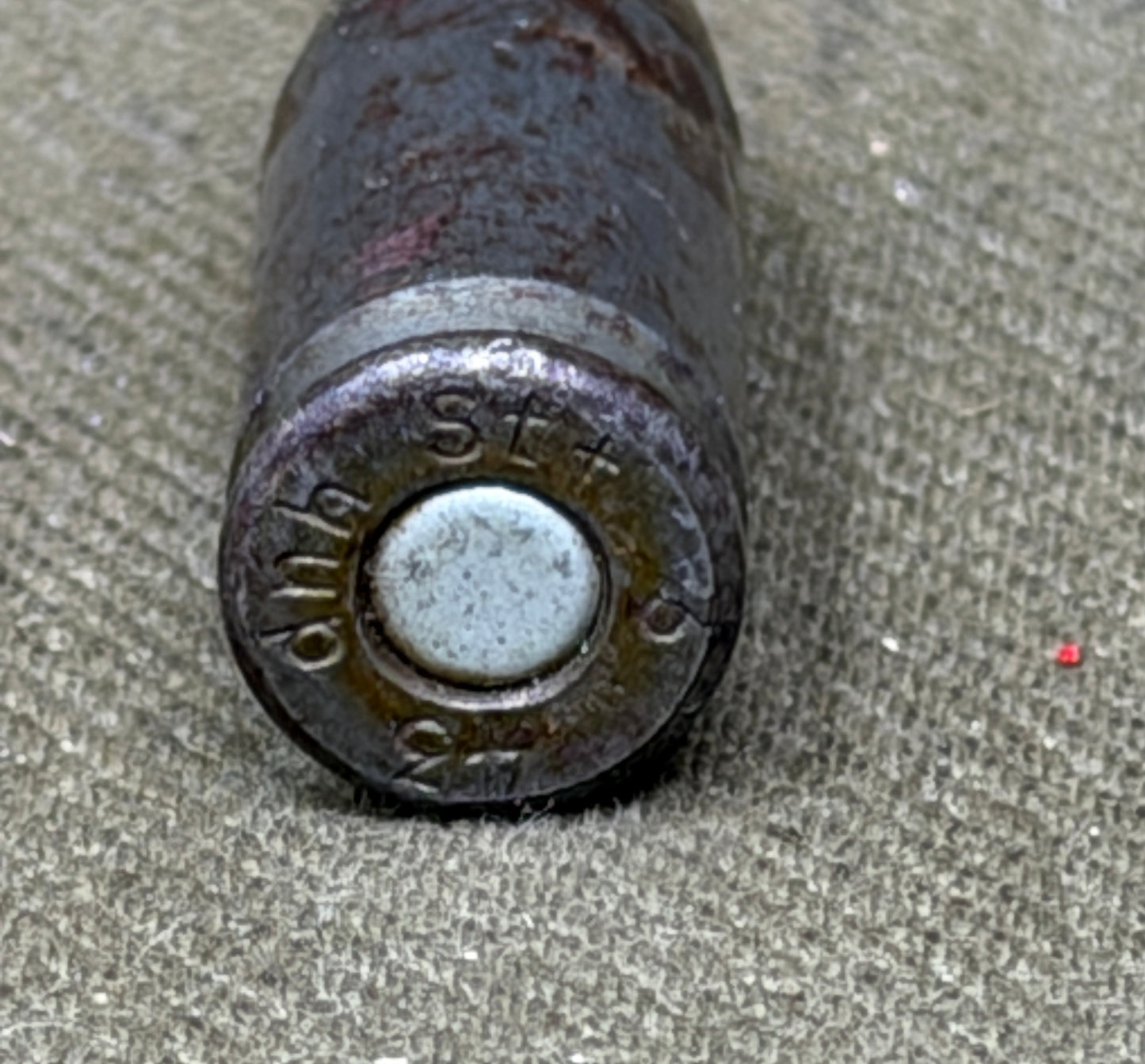 1943 Dated 9mm INERT Cartridge “dnh” – RWS Rheinisch-Westfälische Sprengstoff A.G. WWII German Ammunition