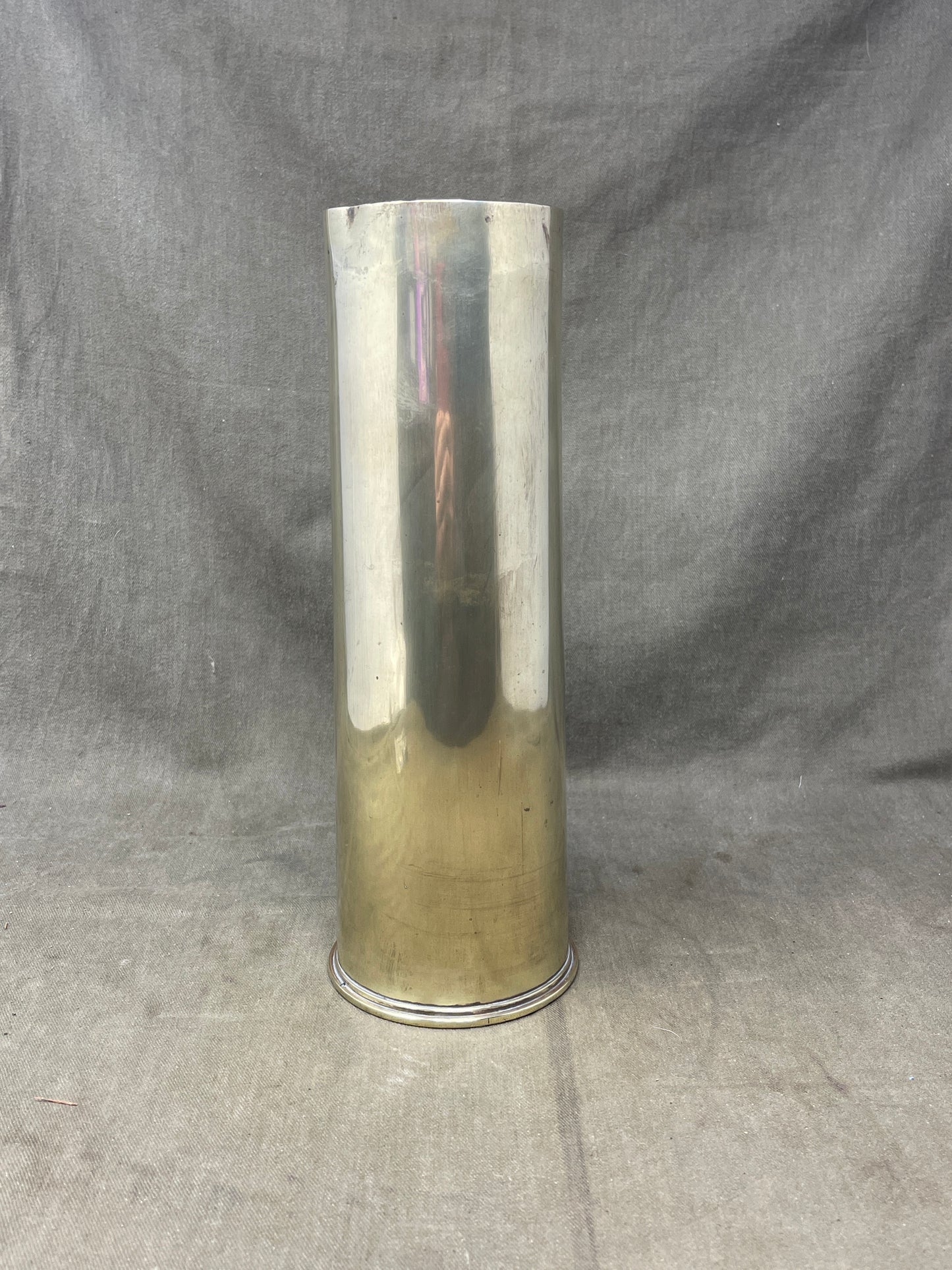 WW1 18-Pounder Brass Cartridge Case for British QF 18-Pounder Gun (1916)