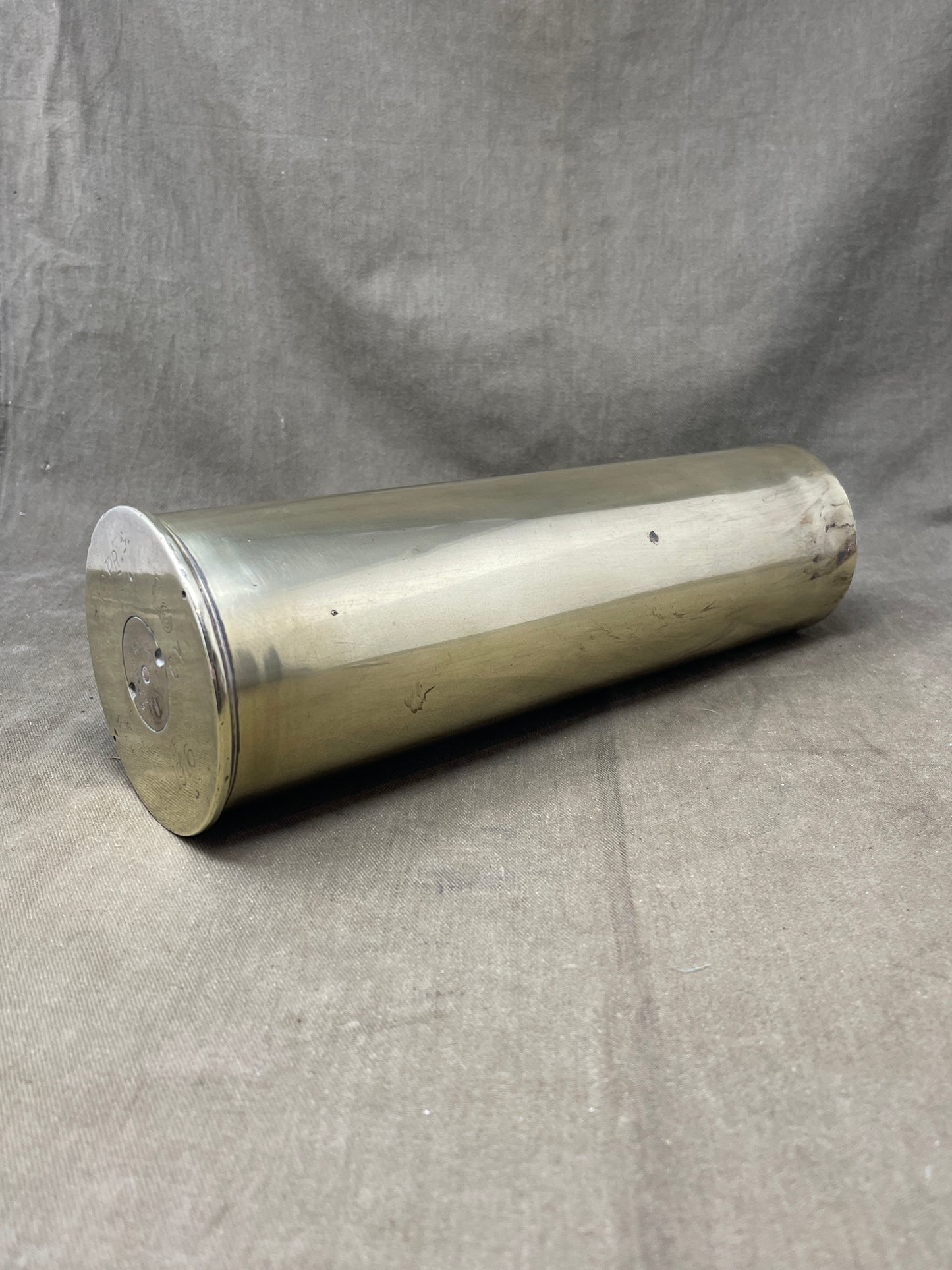 WW1 18-Pounder Brass Cartridge Case for British QF 18-Pounder Gun (1916)