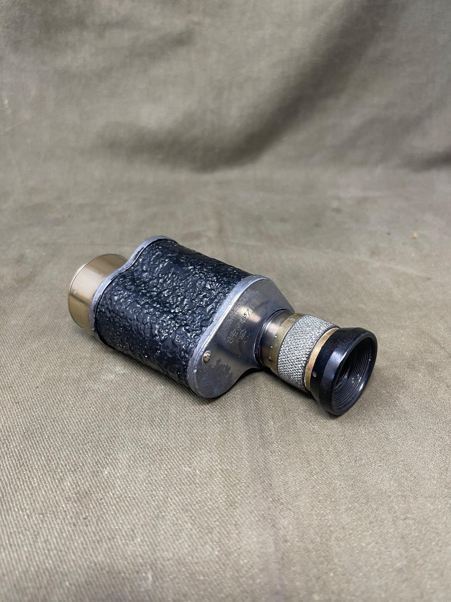WW2 British Royal Air force R.A.F Graticued Prismatic x 6 Monocular