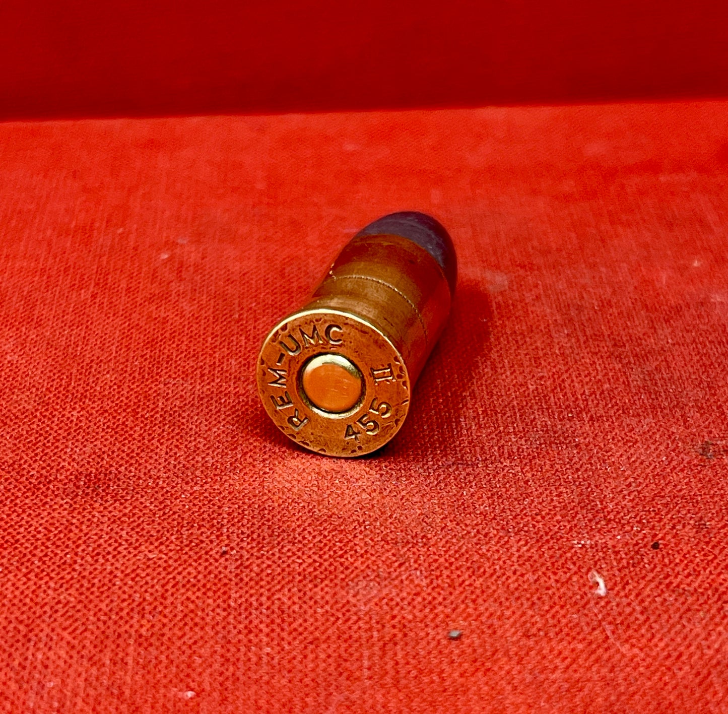 INERT British .455 MKII Cartridge fitted with INERT Primer