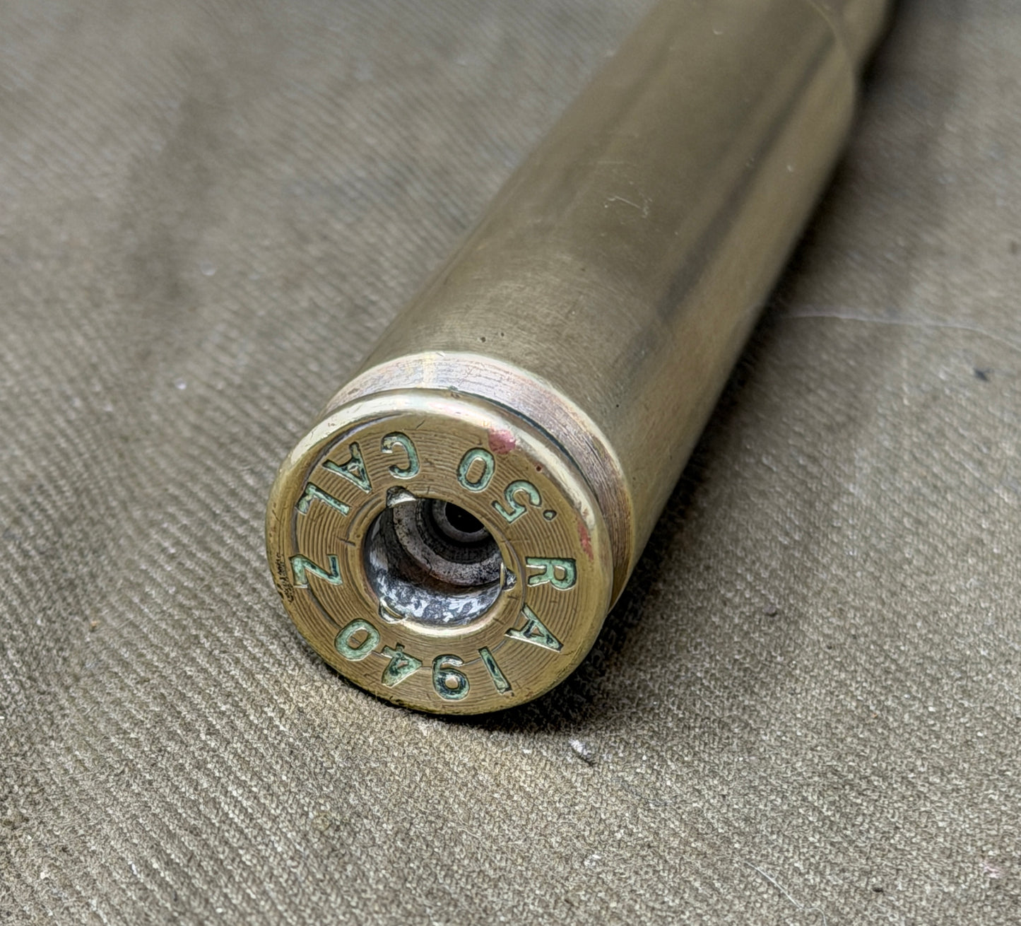 WW2 British .50 Cal (12.7mm) Inert Round – 1940 RA Z Headstamp Royal Arsenal (Copy)