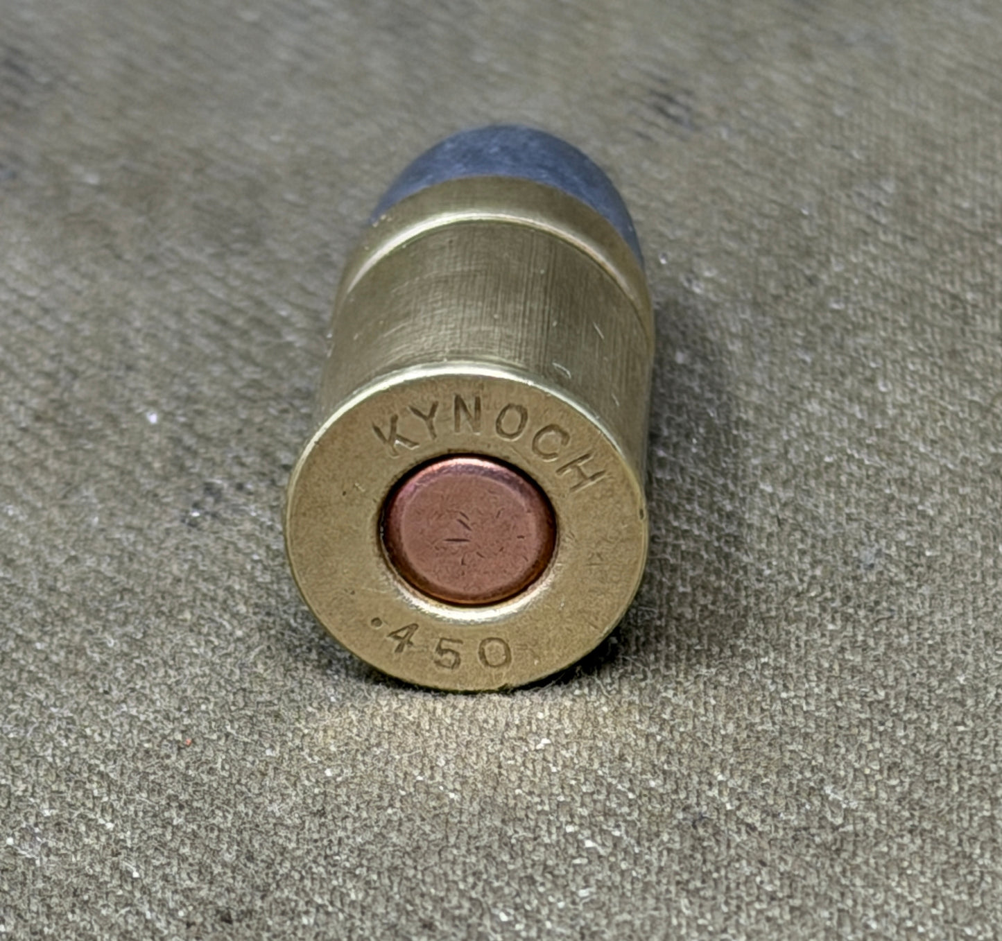 Inert .450 Kynoch Cartridge – Vintage British Revolver Round – Webley Ammunition Collectible