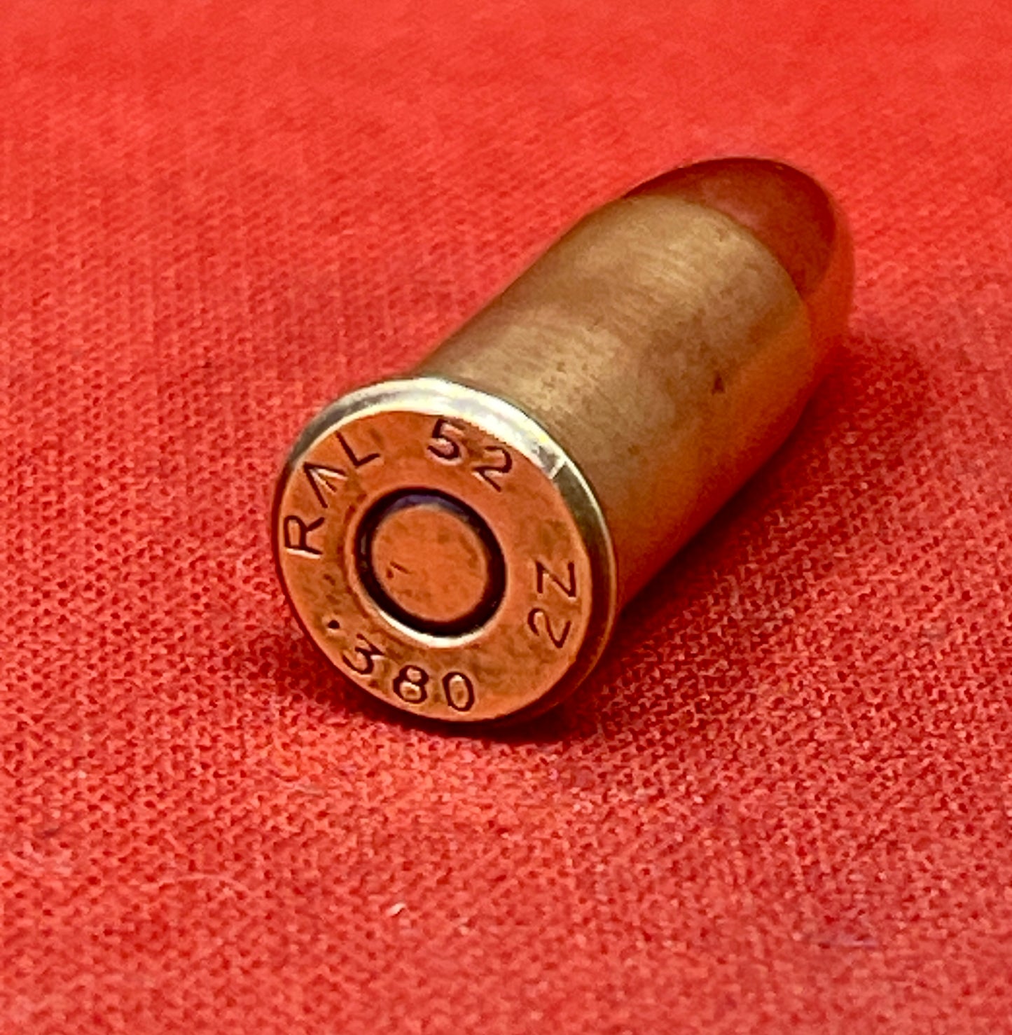 .380 INERT British 1952 Dated Webley Revolver Brass Cartridges RL Royal Laboratorys