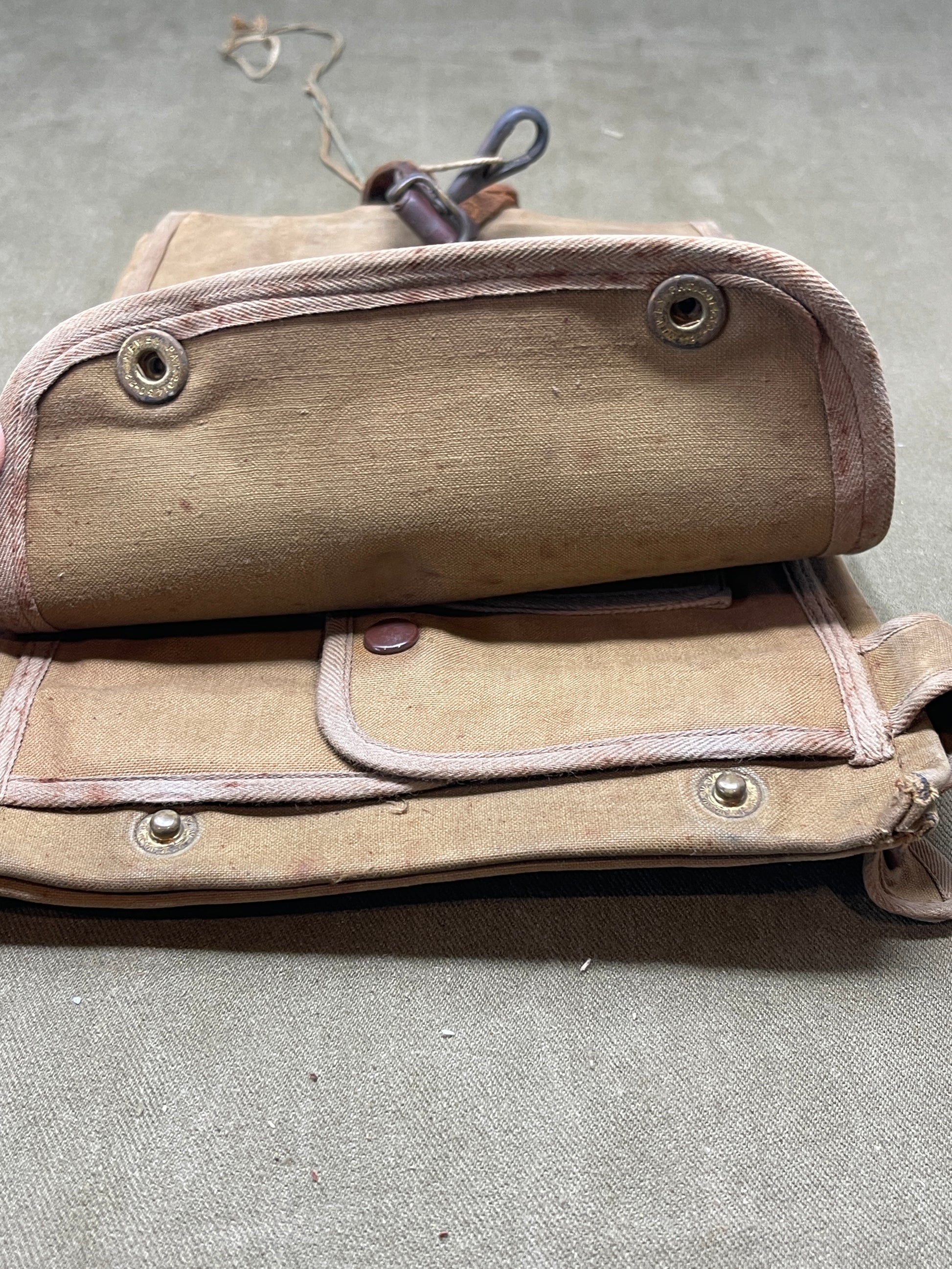 WW2 British Webbing Officers Map Case