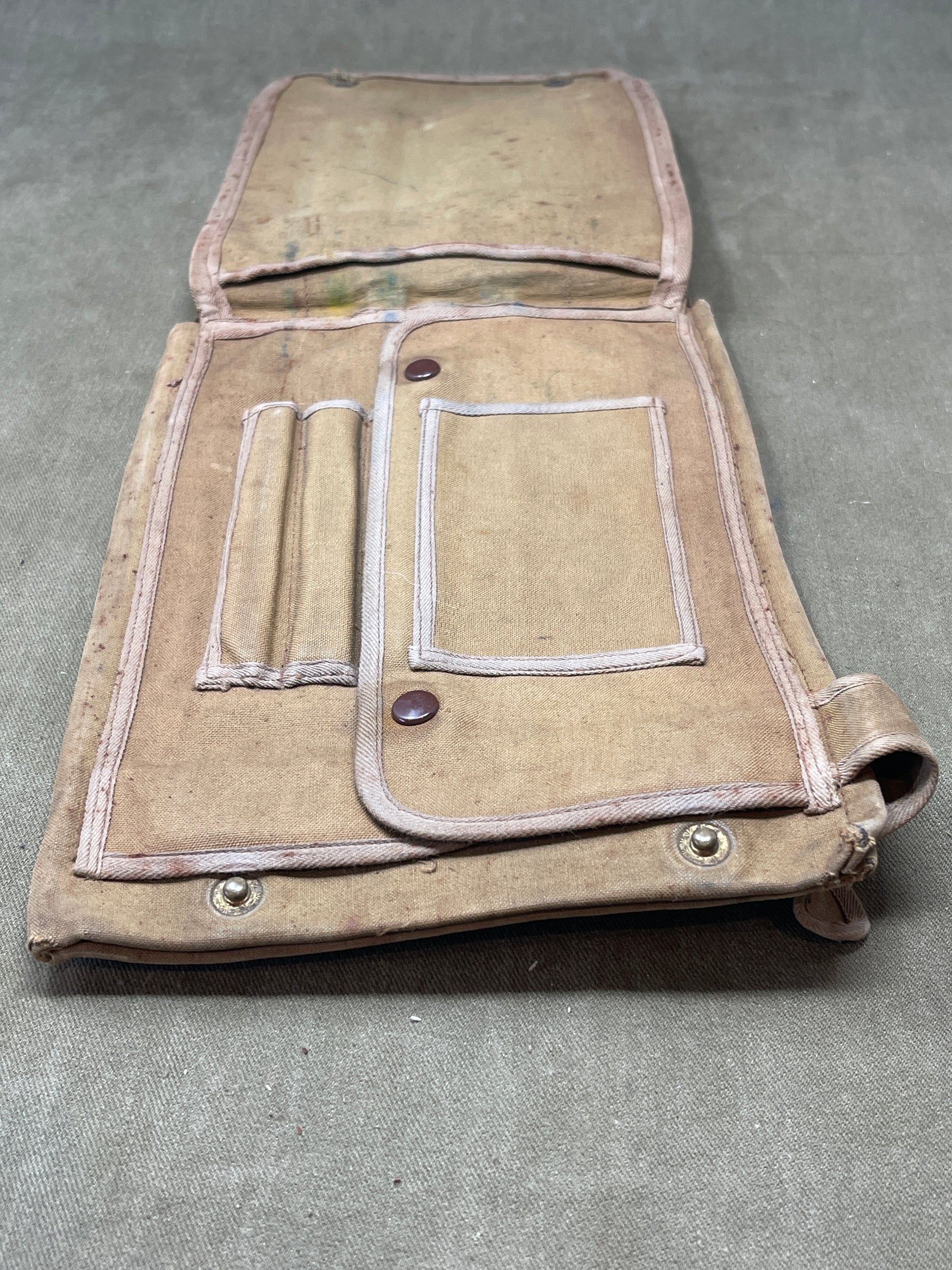 WW2 British Webbing Officers Map Case