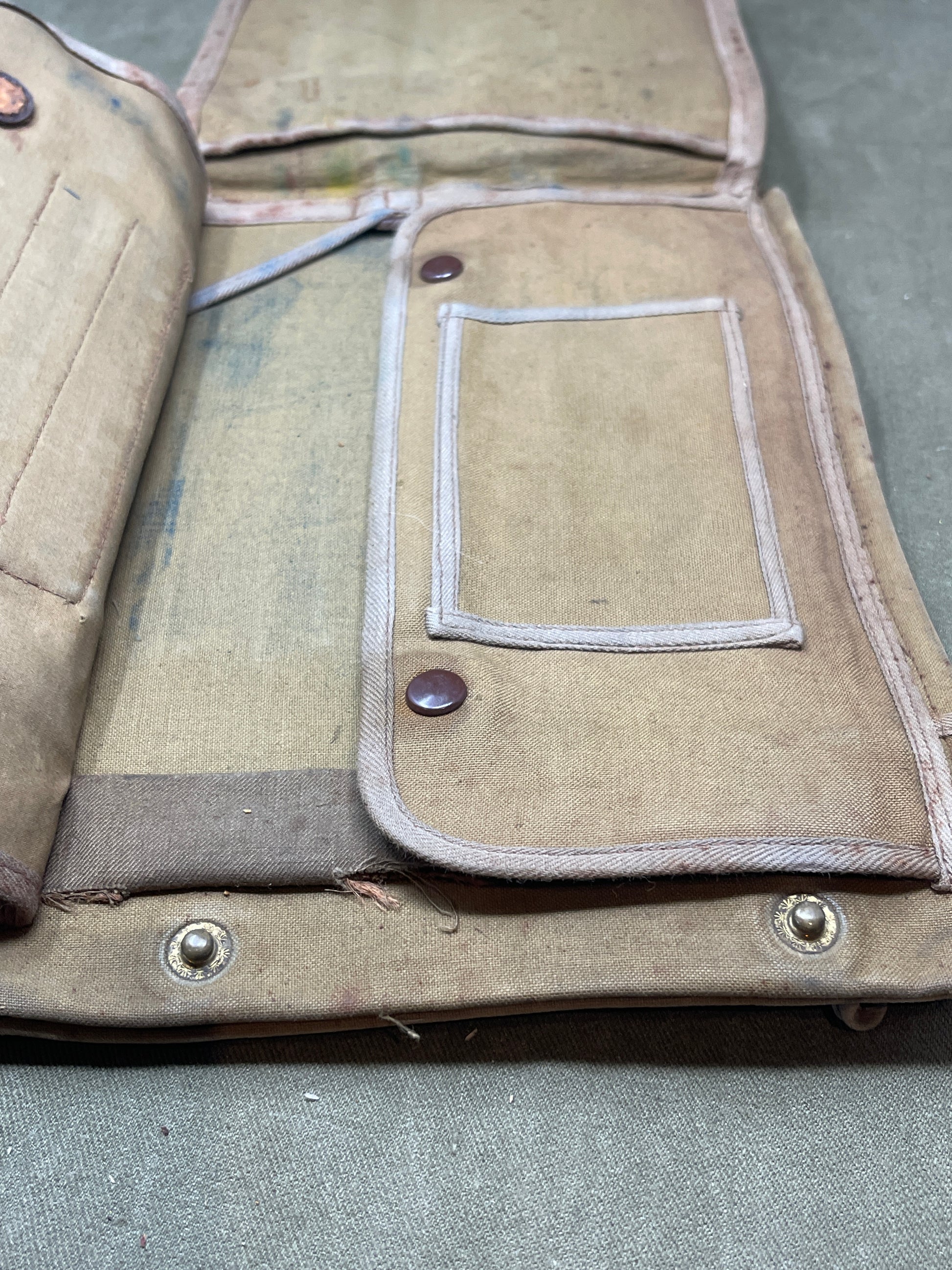 WW2 British Webbing Officers Map Case