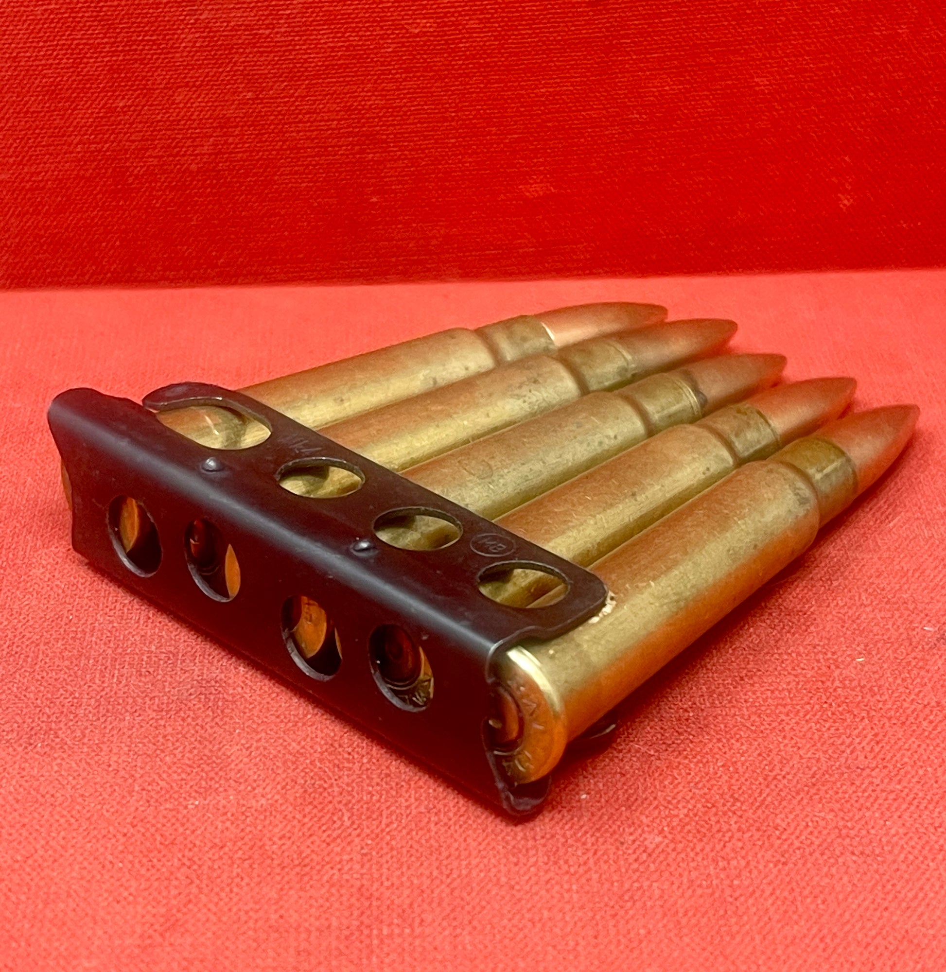 Original British Cartridge Carrier with 4 Chargers & 20 Inert .303 Rounds