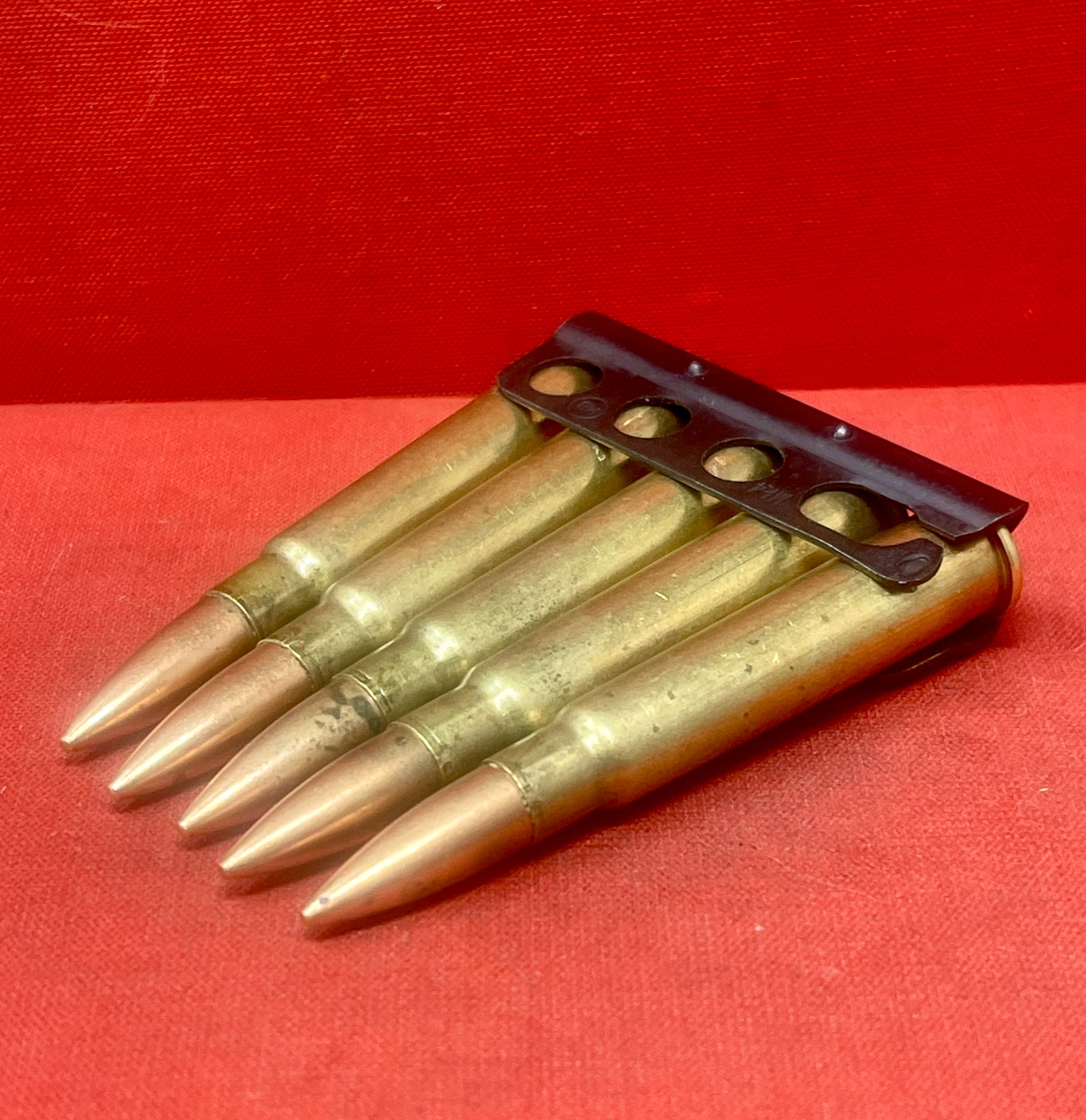 Original British Cartridge Carrier with 4 Chargers & 20 Inert .303 Rounds
