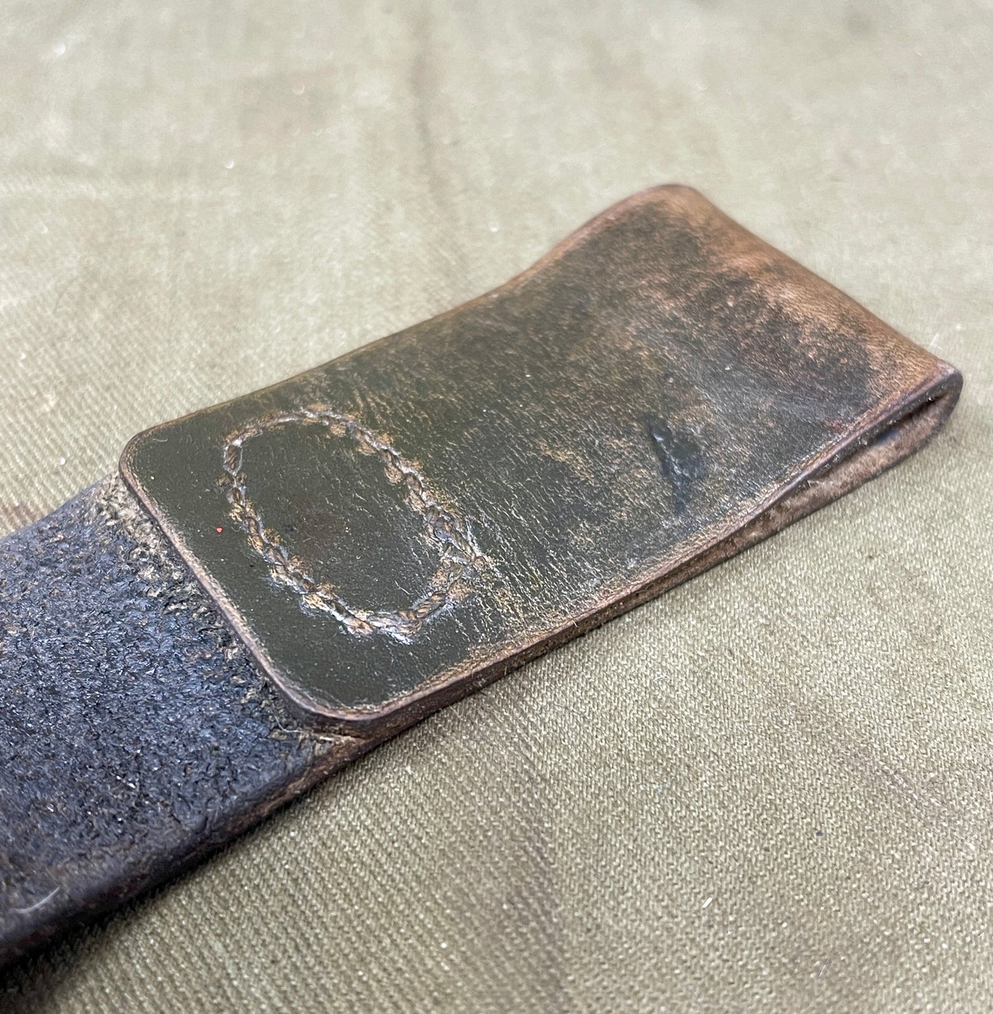 "Original Italian Carcano Bayonet Frog for Sale – Genuine Military Surplus"