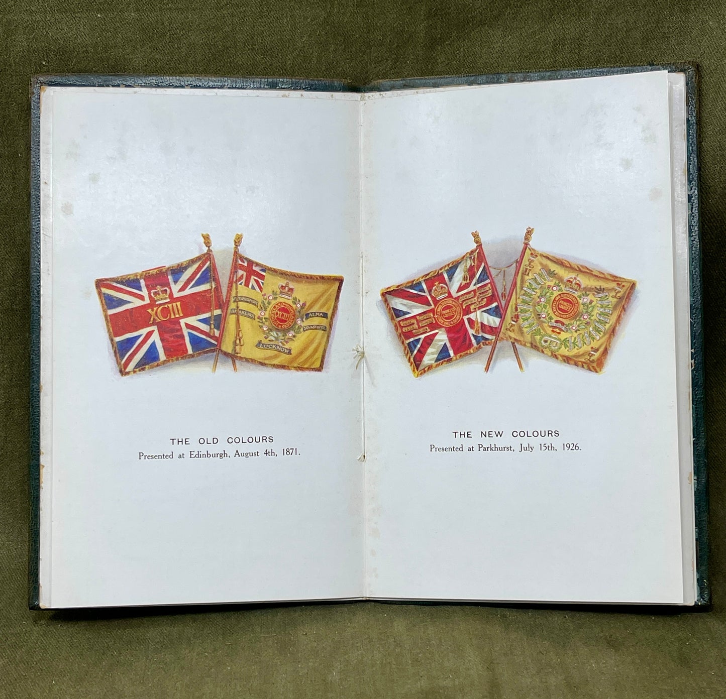 Original Official Program Presentation of Colours to the 2nd Battalion The Argyll & Sutherland Highlanders 11.30am 15th July 1926