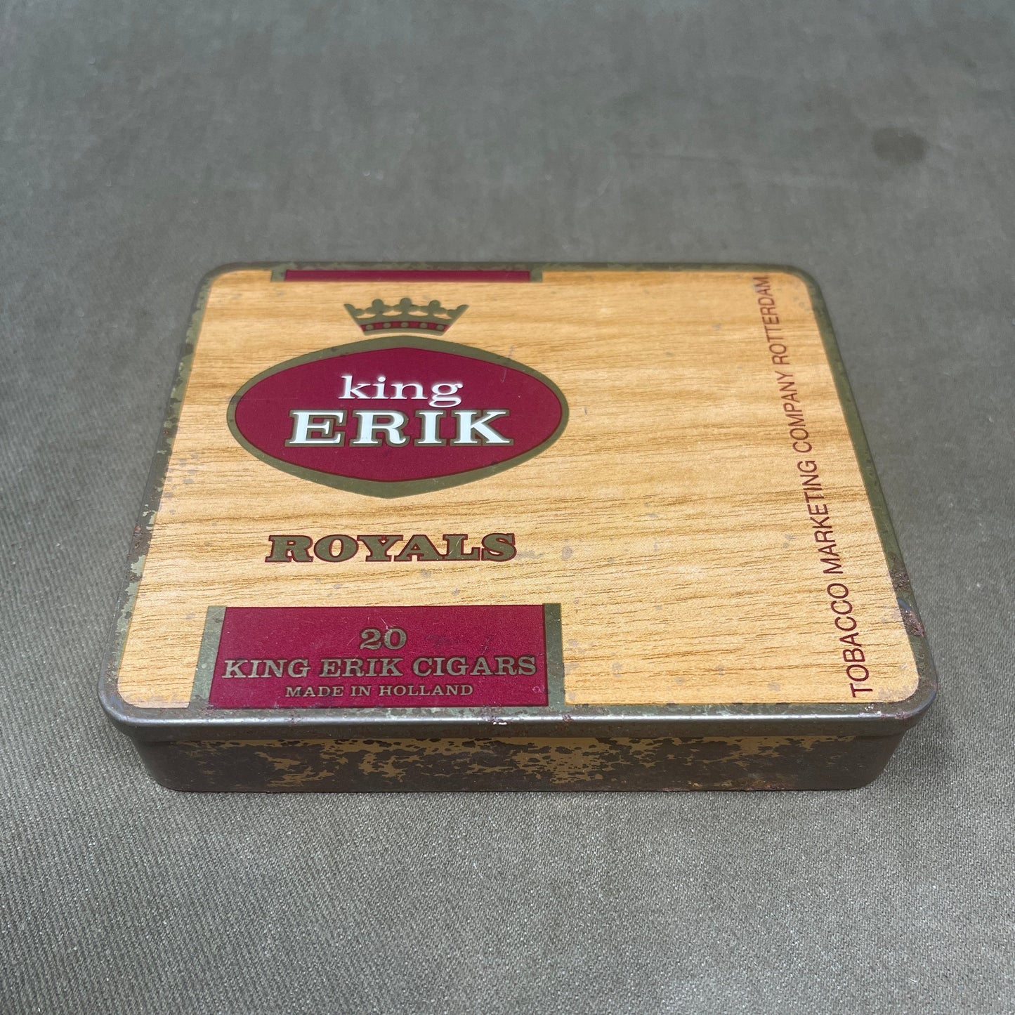 Empty Tin King Erik Royals Cigars