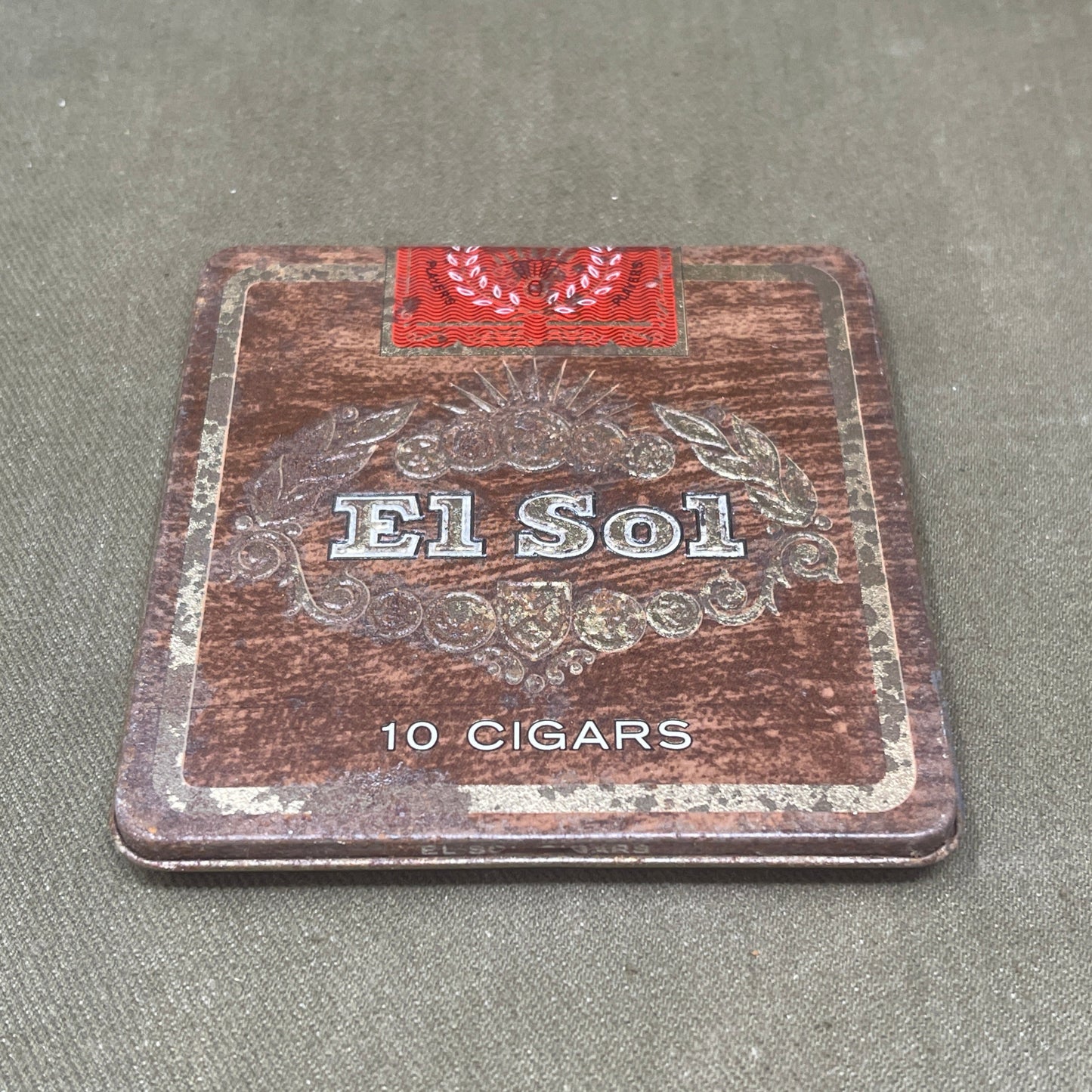 Empty Tin El Sol Cigars