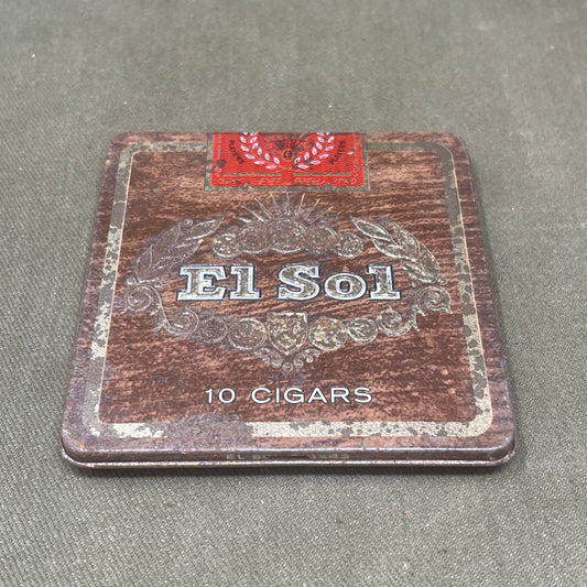 Empty Tin El Sol Cigars
