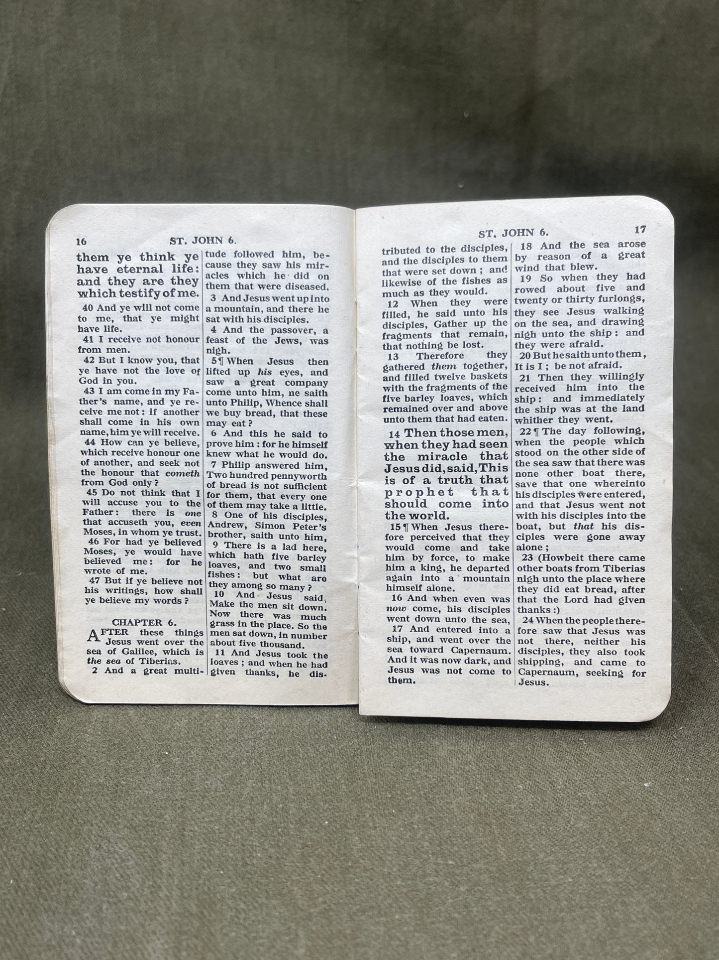 British Military Gospel Of St John Booklet