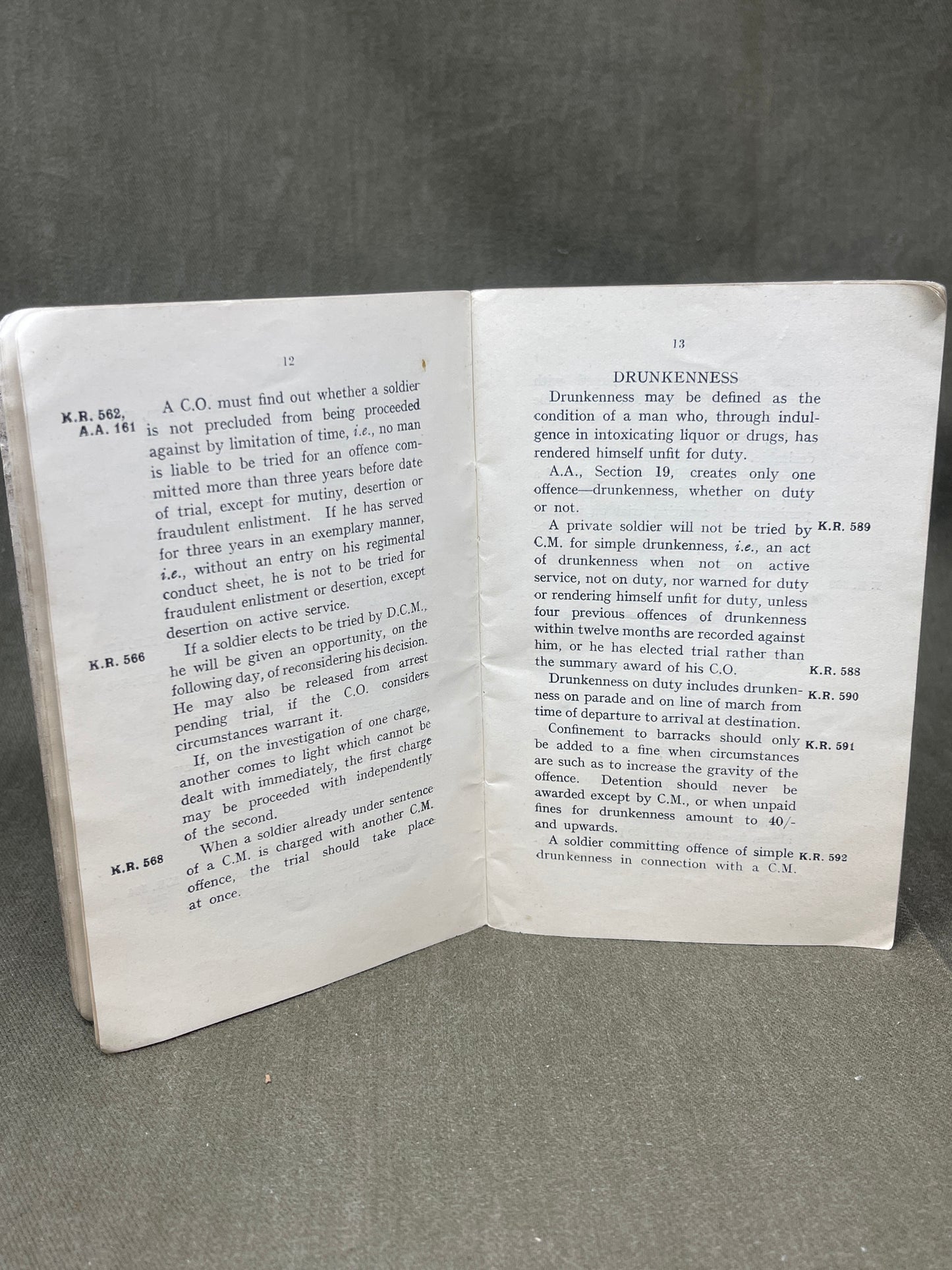 The Kings Regulations and The Manual Of Military Law for Officers by Major W.J Pendlebury