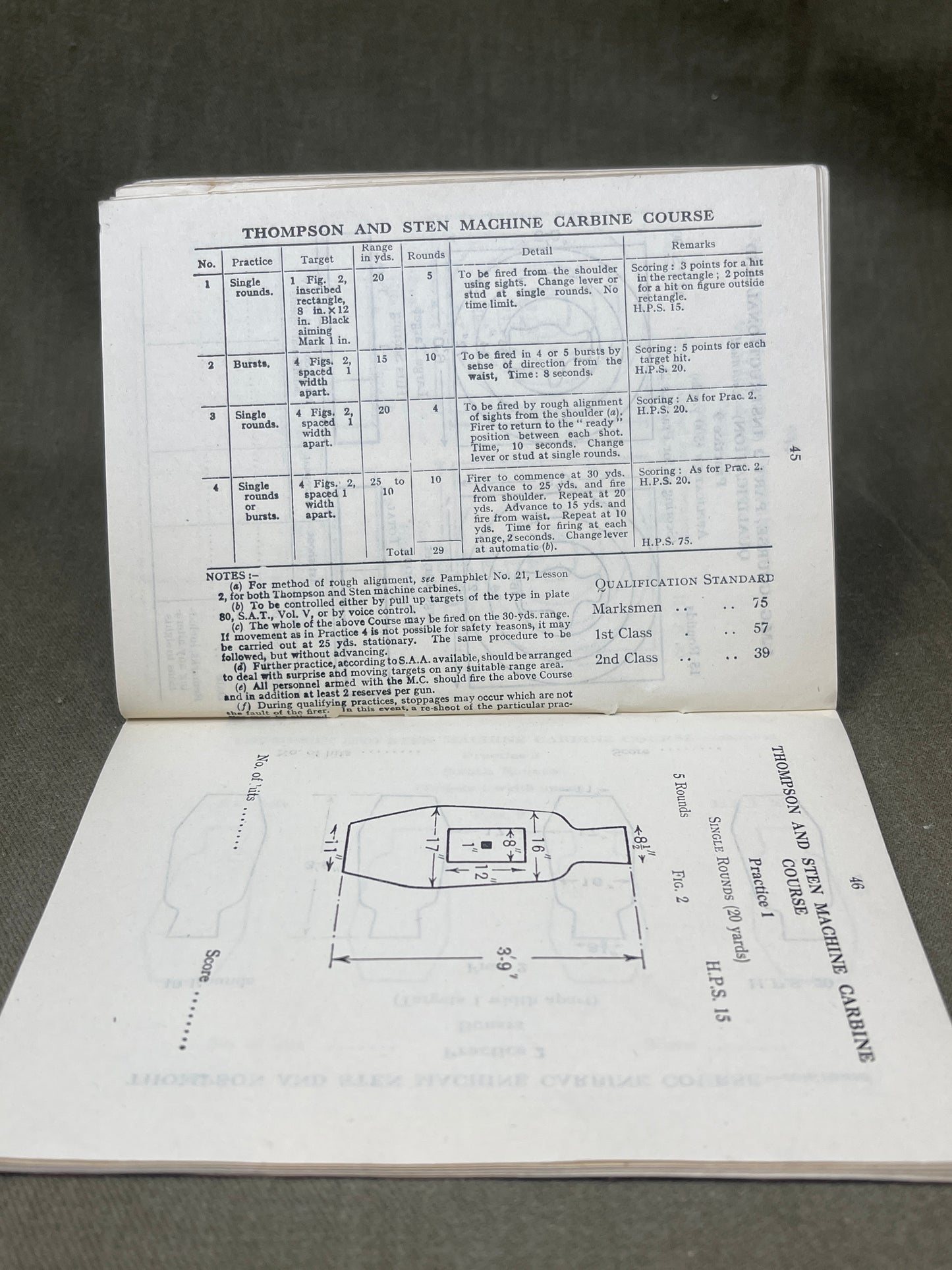 Original WW2 Soldiers Skill At Arms Record Book