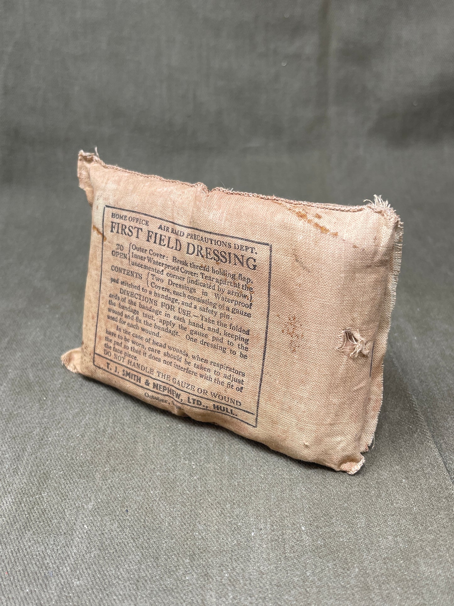 British Army issue Shell Dressing Dated 1939