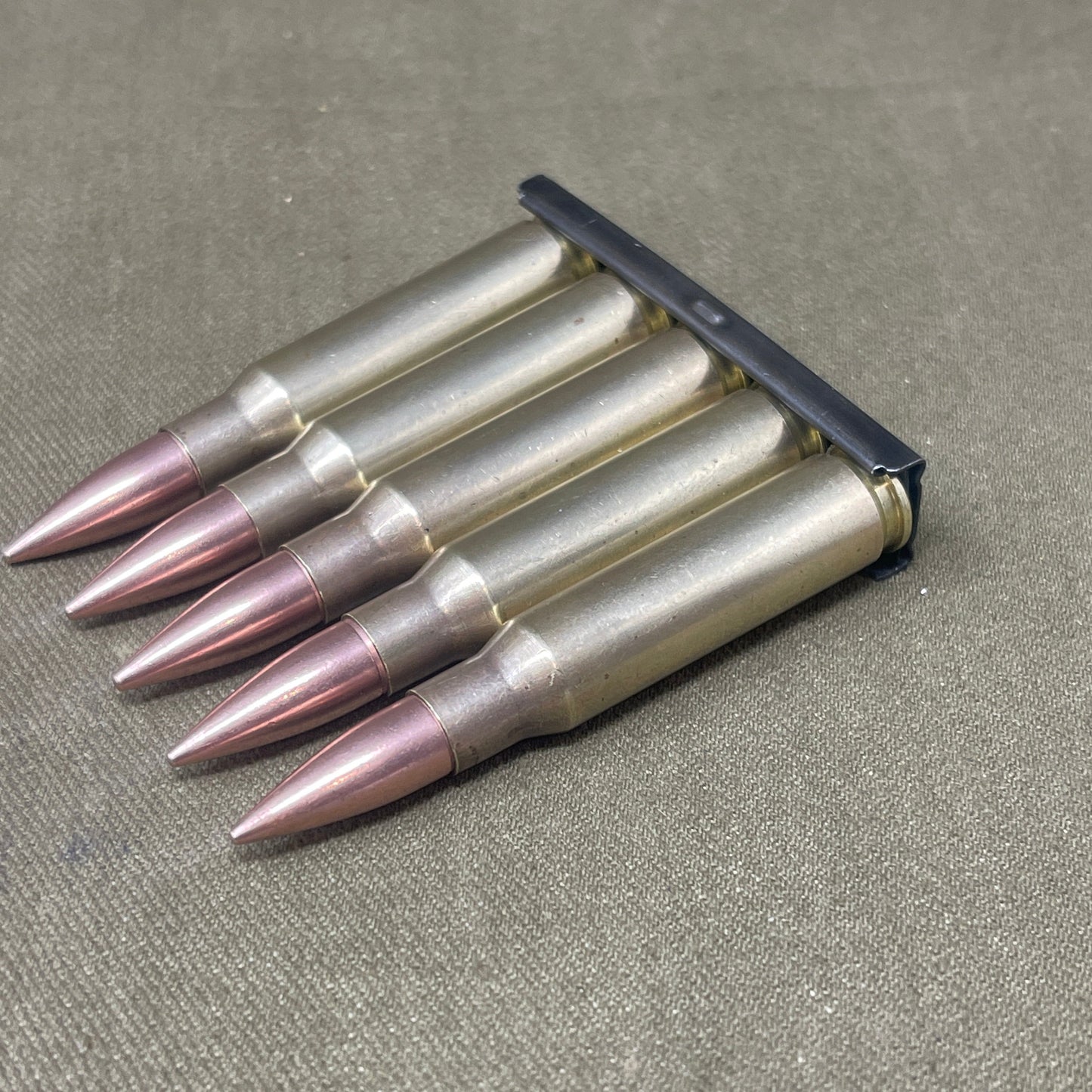 5 x 7.62x51mm FNB Inert Cartridges in Clip
