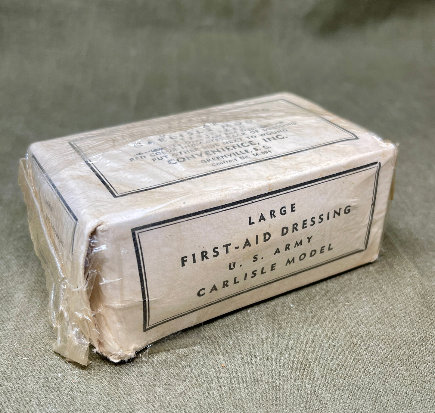 Large First Aid Dressing U.S. Army Carlisle Model Convenience Inc.