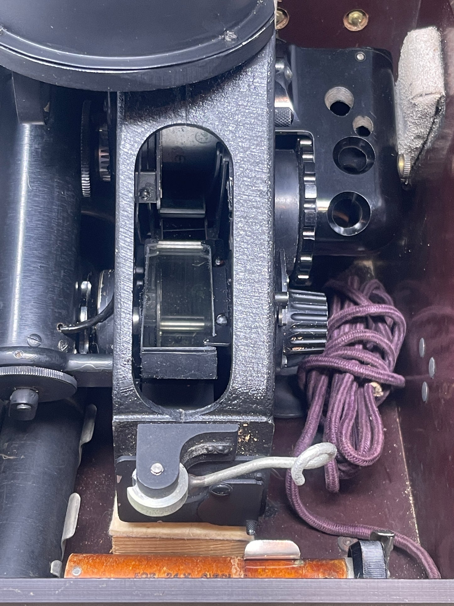 Royal Air Force Original British WWII RAF Bomber Bubble Sextant Mark IX in Bakelite Wall-mounted Case