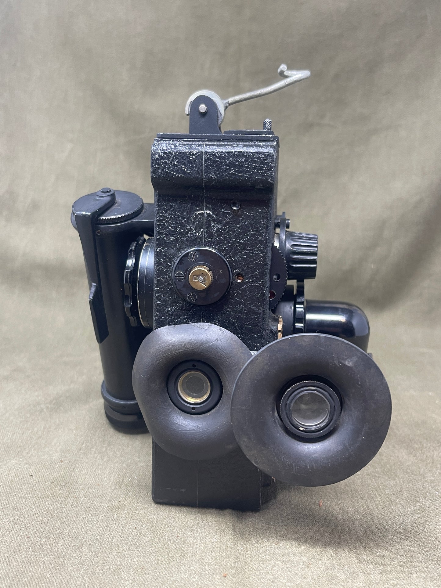 Royal Air Force Original British WWII RAF Bomber Bubble Sextant Mark IX in Bakelite Wall-mounted Case