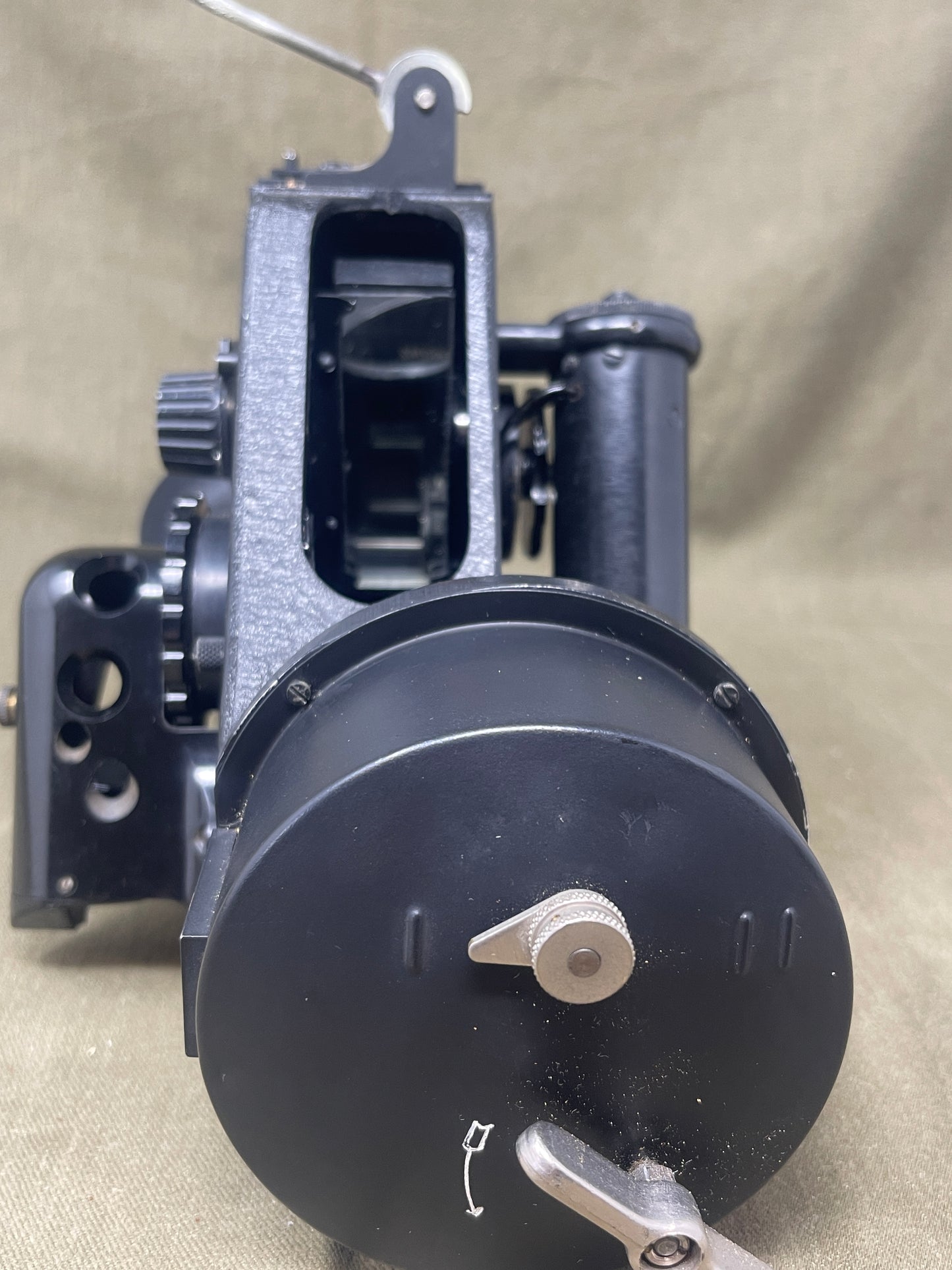 Royal Air Force Original British WWII RAF Bomber Bubble Sextant Mark IX in Bakelite Wall-mounted Case