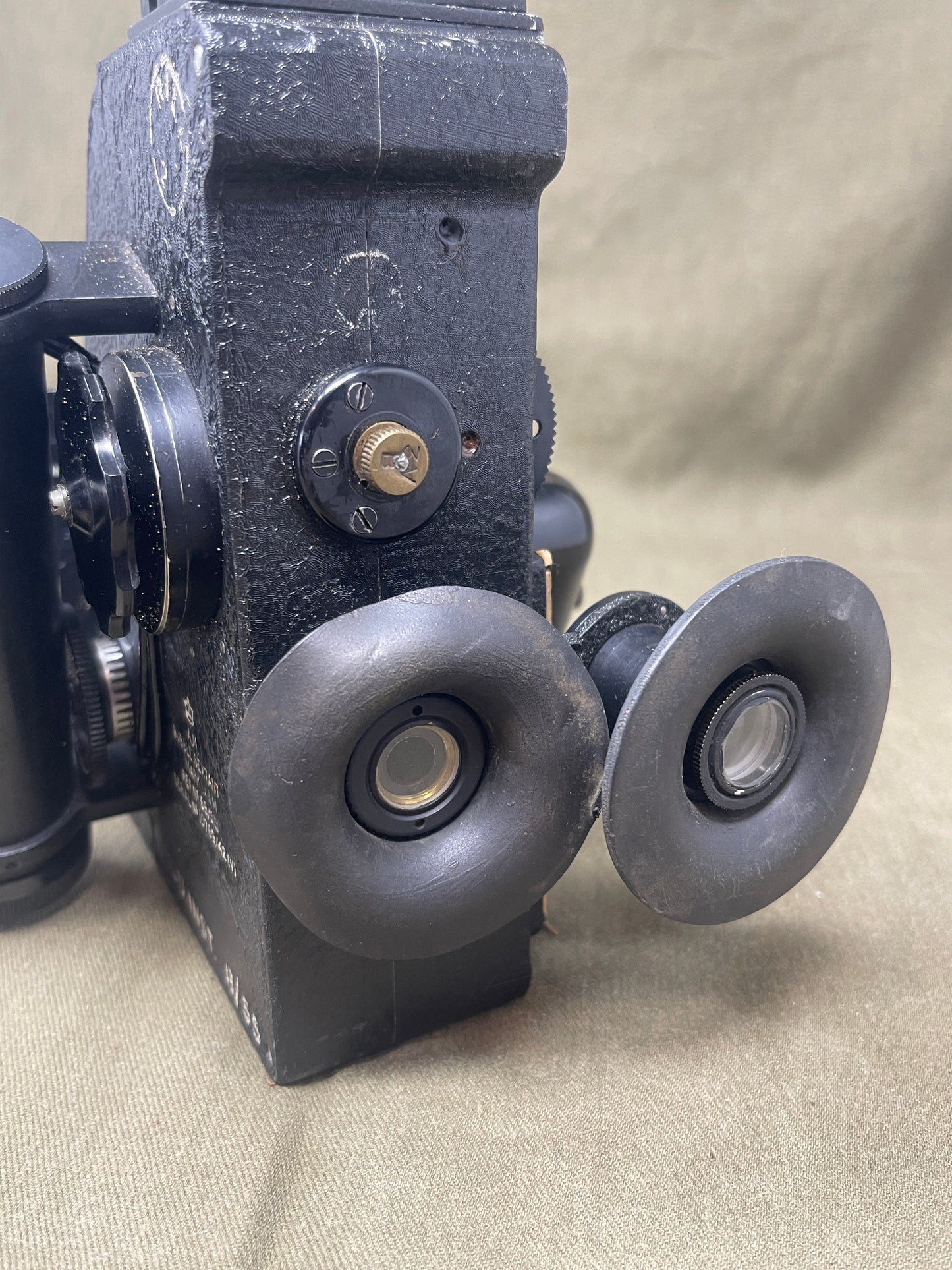 Royal Air Force Original British WWII RAF Bomber Bubble Sextant Mark IX in Bakelite Wall-mounted Case