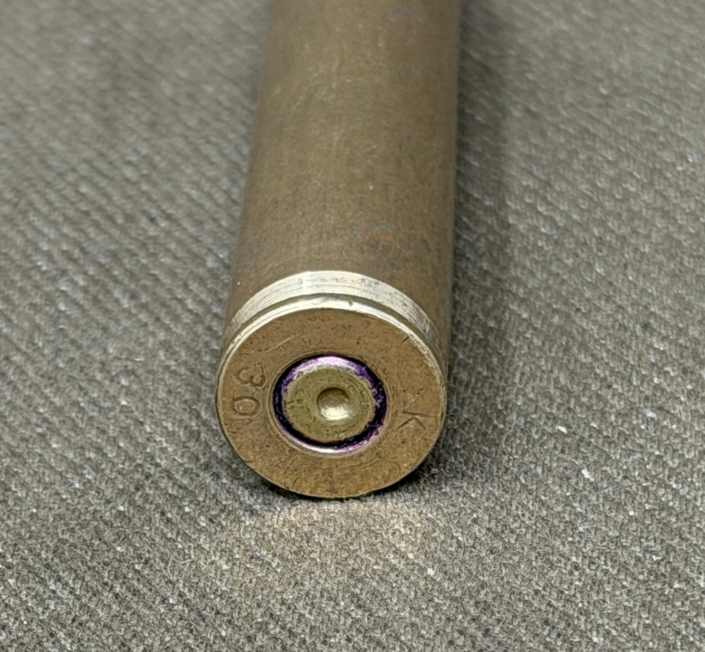 Original inert .30-06 Springfield / 7.62×63mm cartridge manufactured by Kynoch, Birmingham, England.