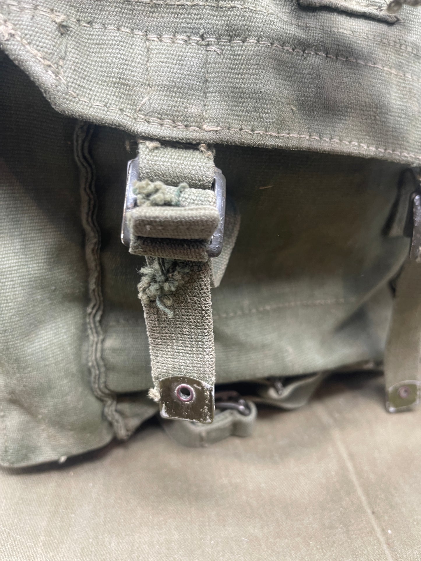 1944 Pattern Small Pack complete with Left & Right Webbing Straps