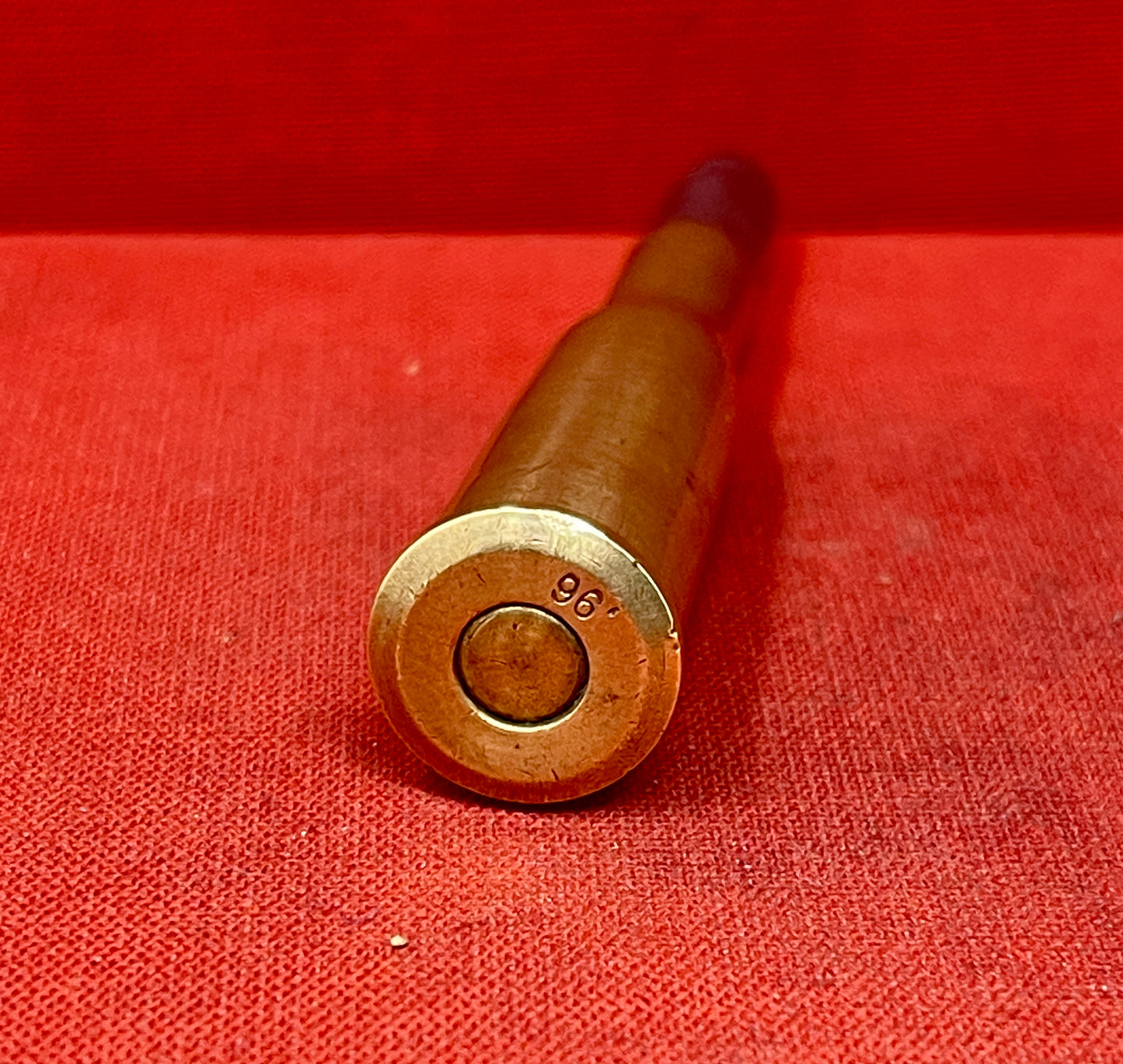 INERT 8x60/56Rmm Kropatschek– ‘96’ Headstamped Cartridge for Display