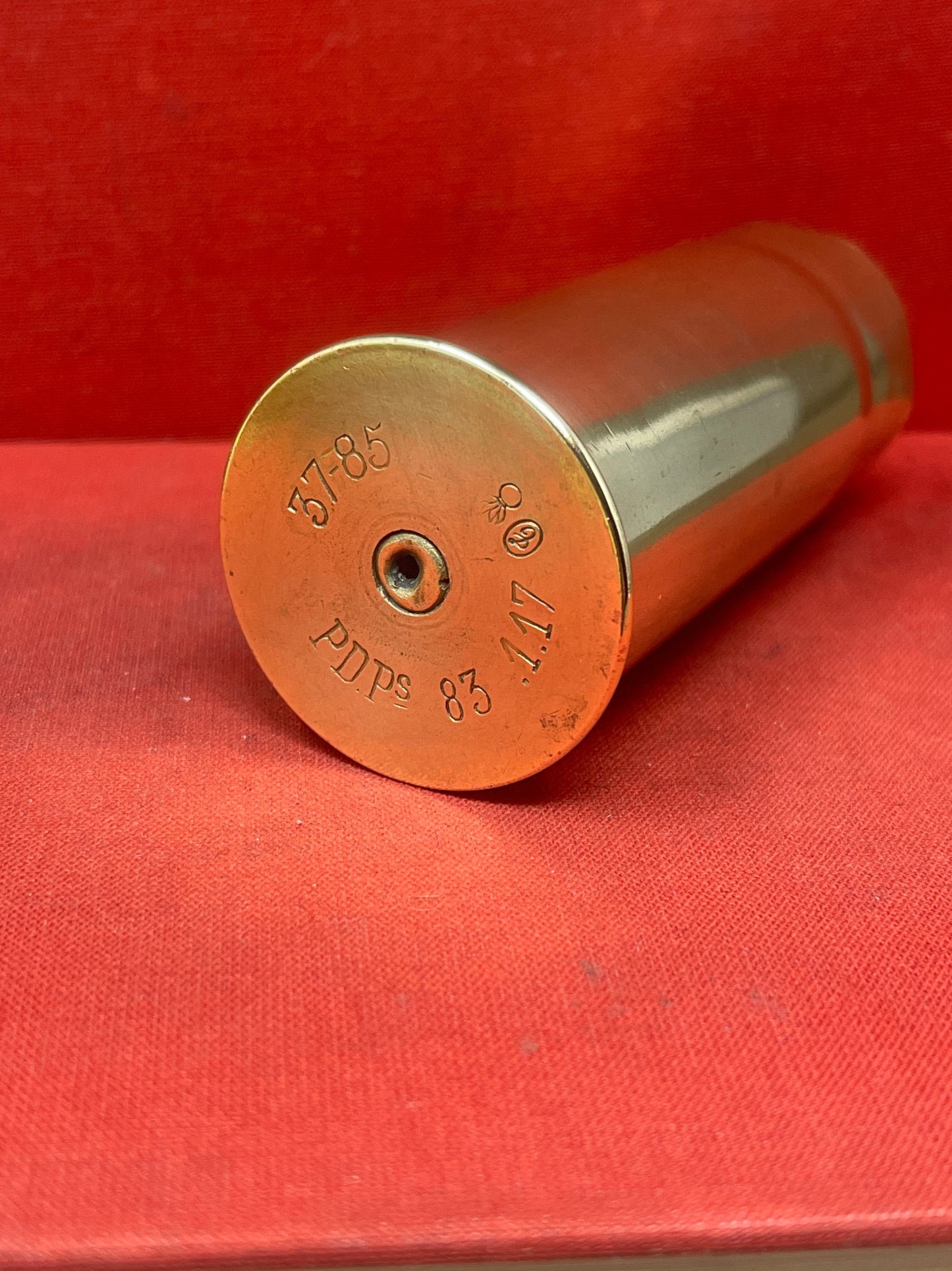 French 37mm Brass Cartridge Case 37-85 PD.Ps 17/10/14
