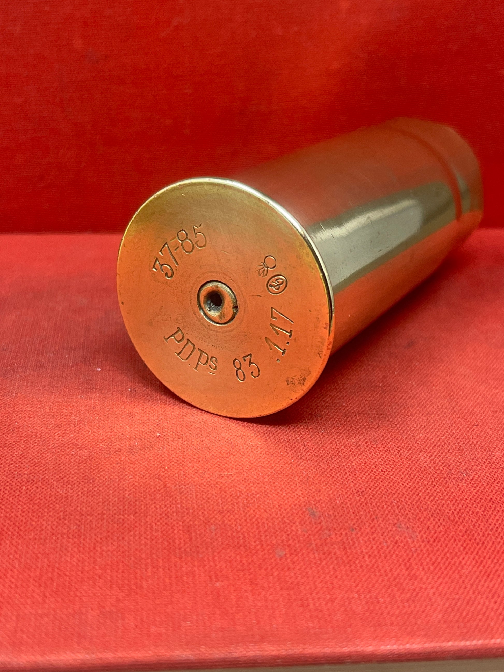 French 37mm Brass Cartridge Case  37-85 PD.Ps 17/10/14
