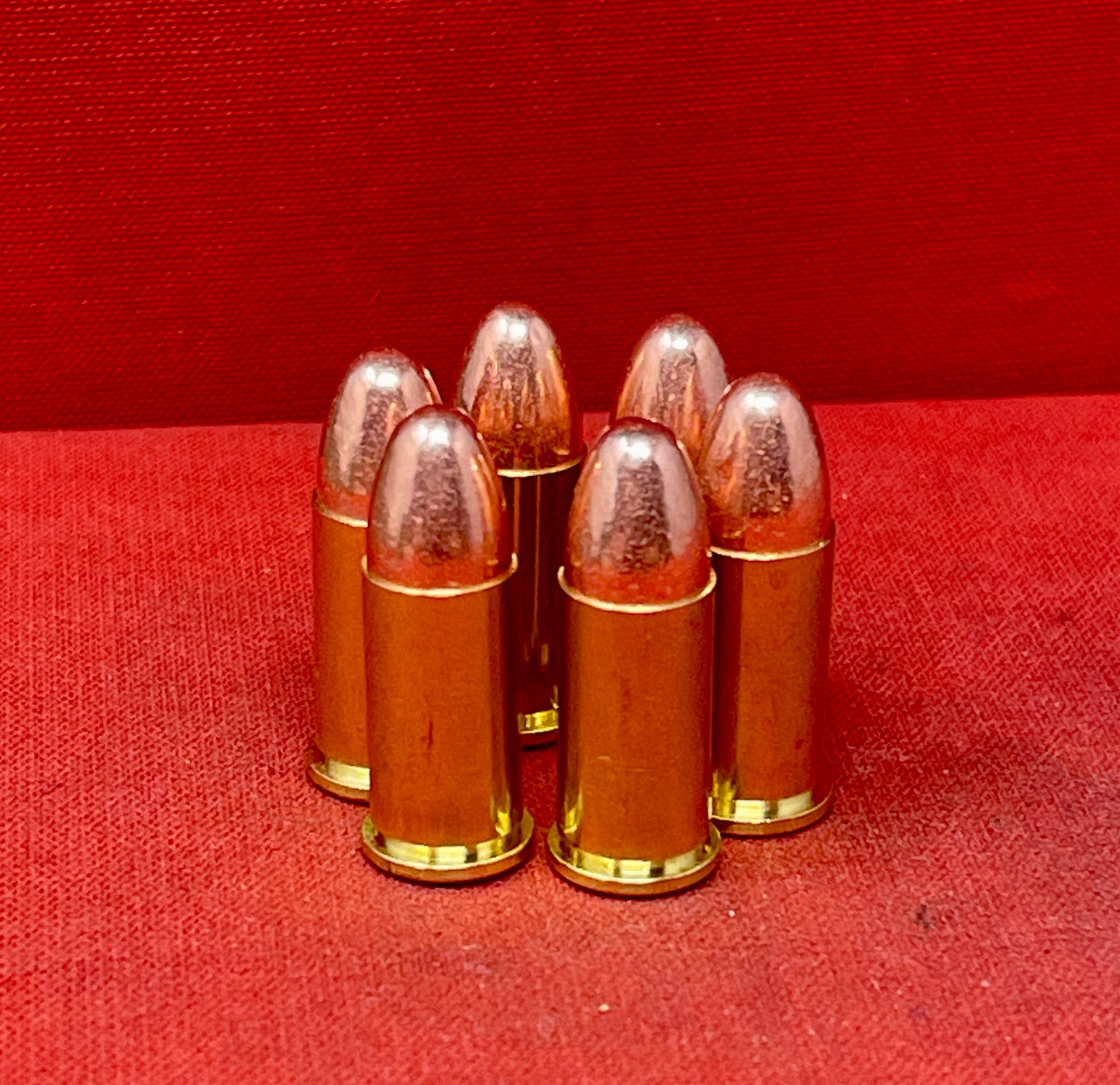 6 x.380 Smith & Wesson Inert Round Brass