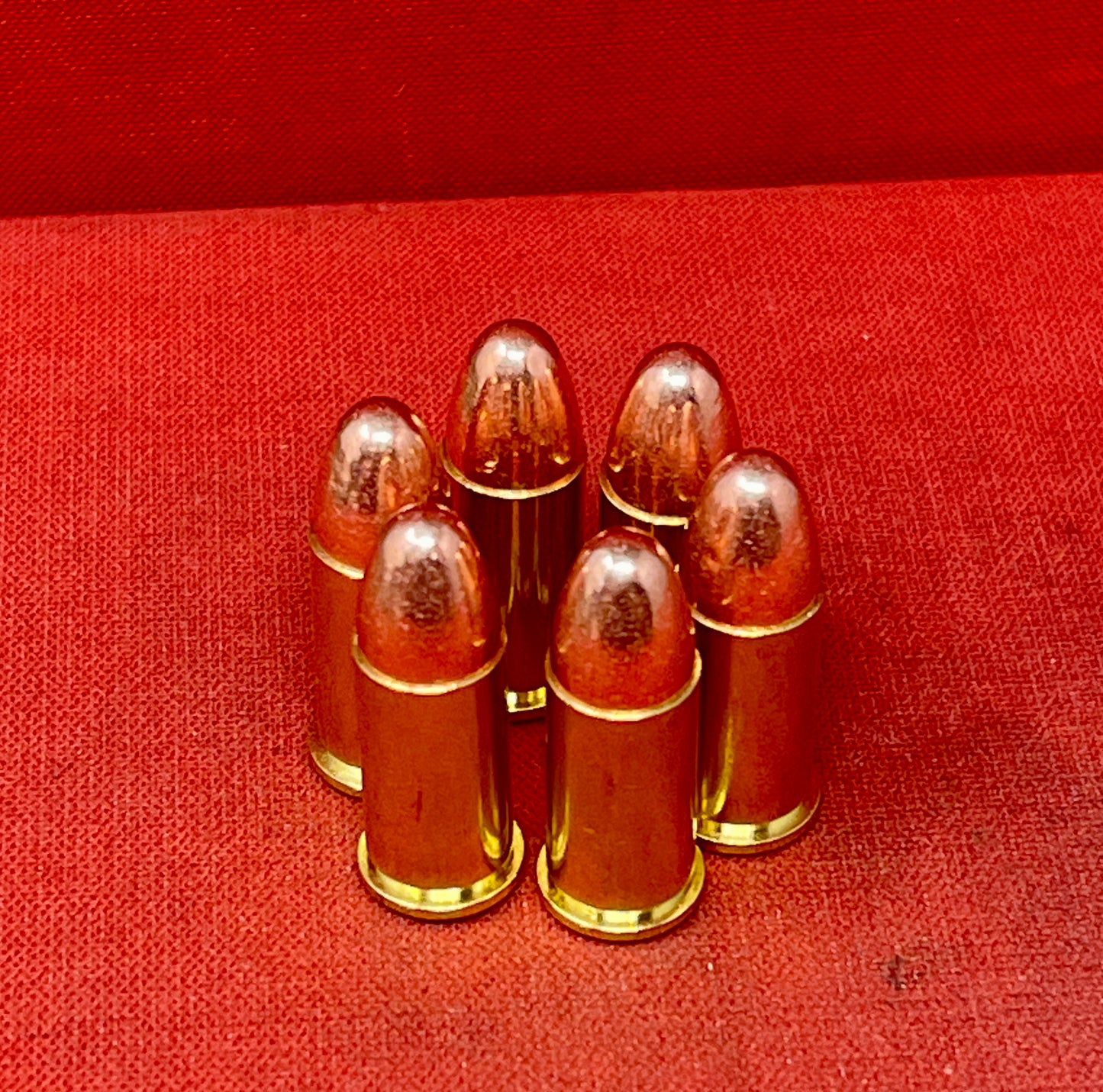 6 x.380 Smith & Wesson Inert Round Brass