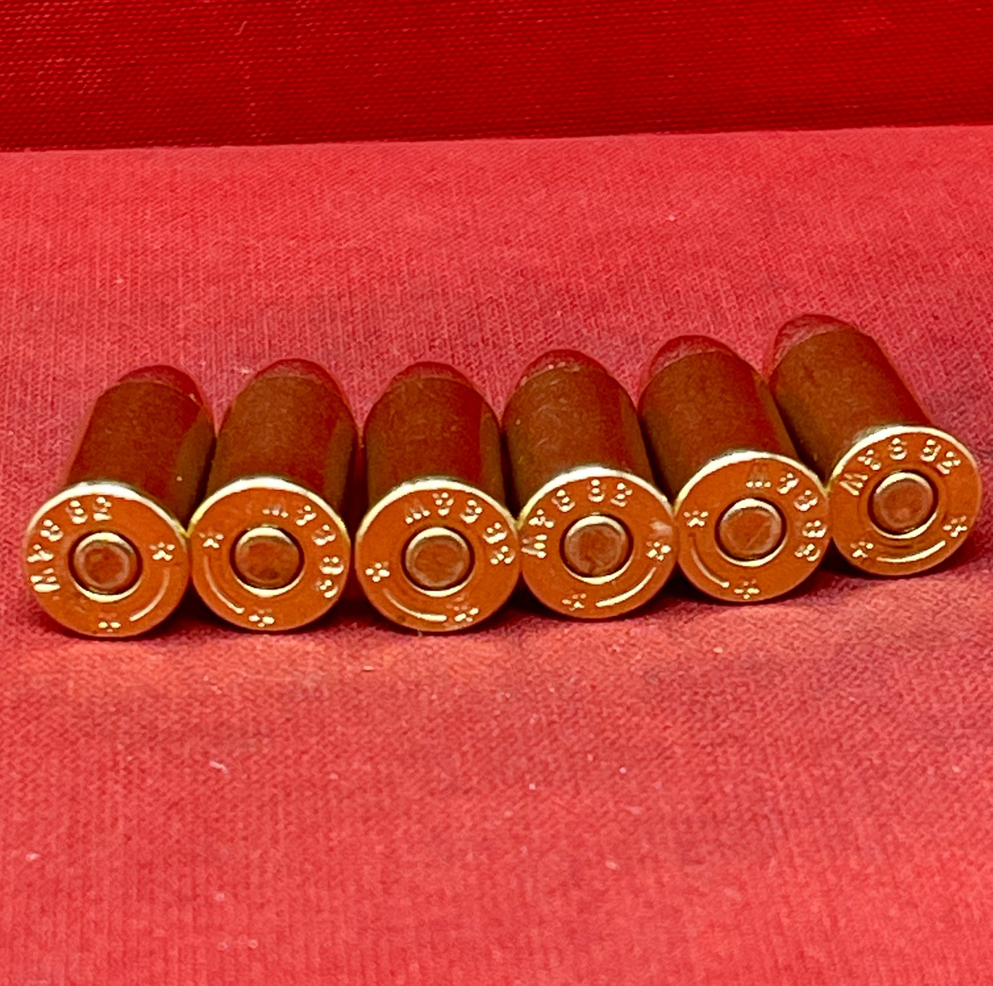 6 x.380 Smith & Wesson Inert Round Brass