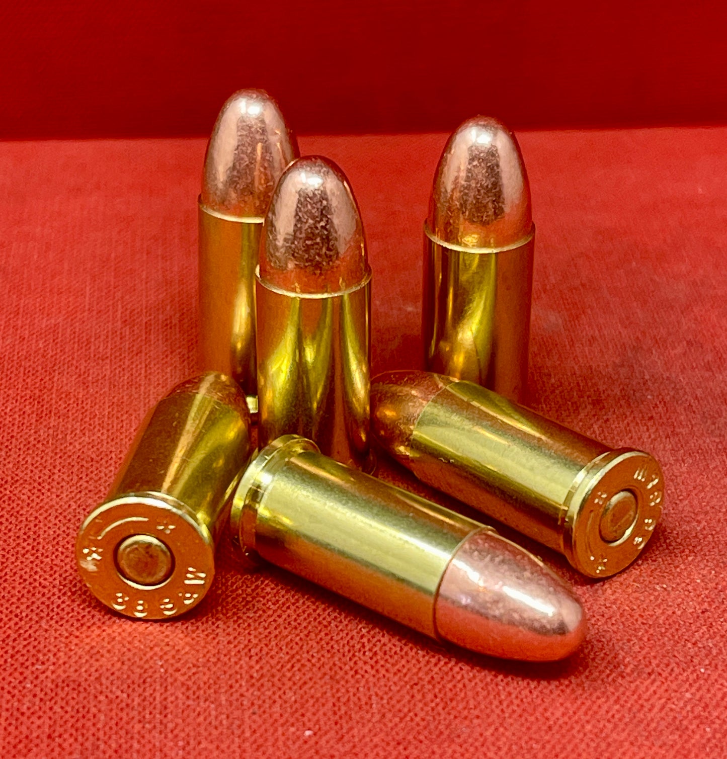 6 x.380 Smith & Wesson Inert Round Brass