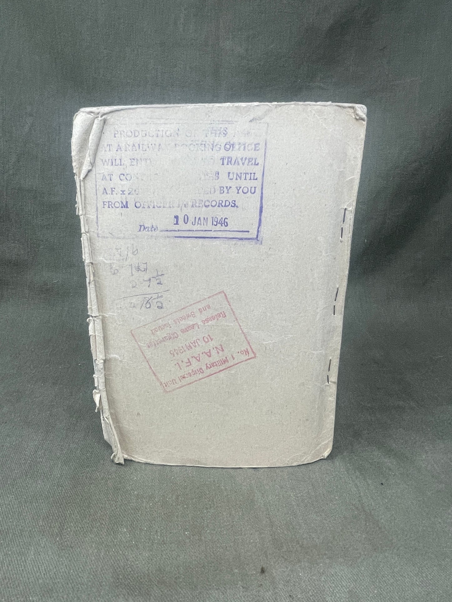 Explore the WW2 British Army A.T.S. and V.A.D. Release Book – Class A for M. Horsburgh. A historical document detailing women's wartime service and demobilization.