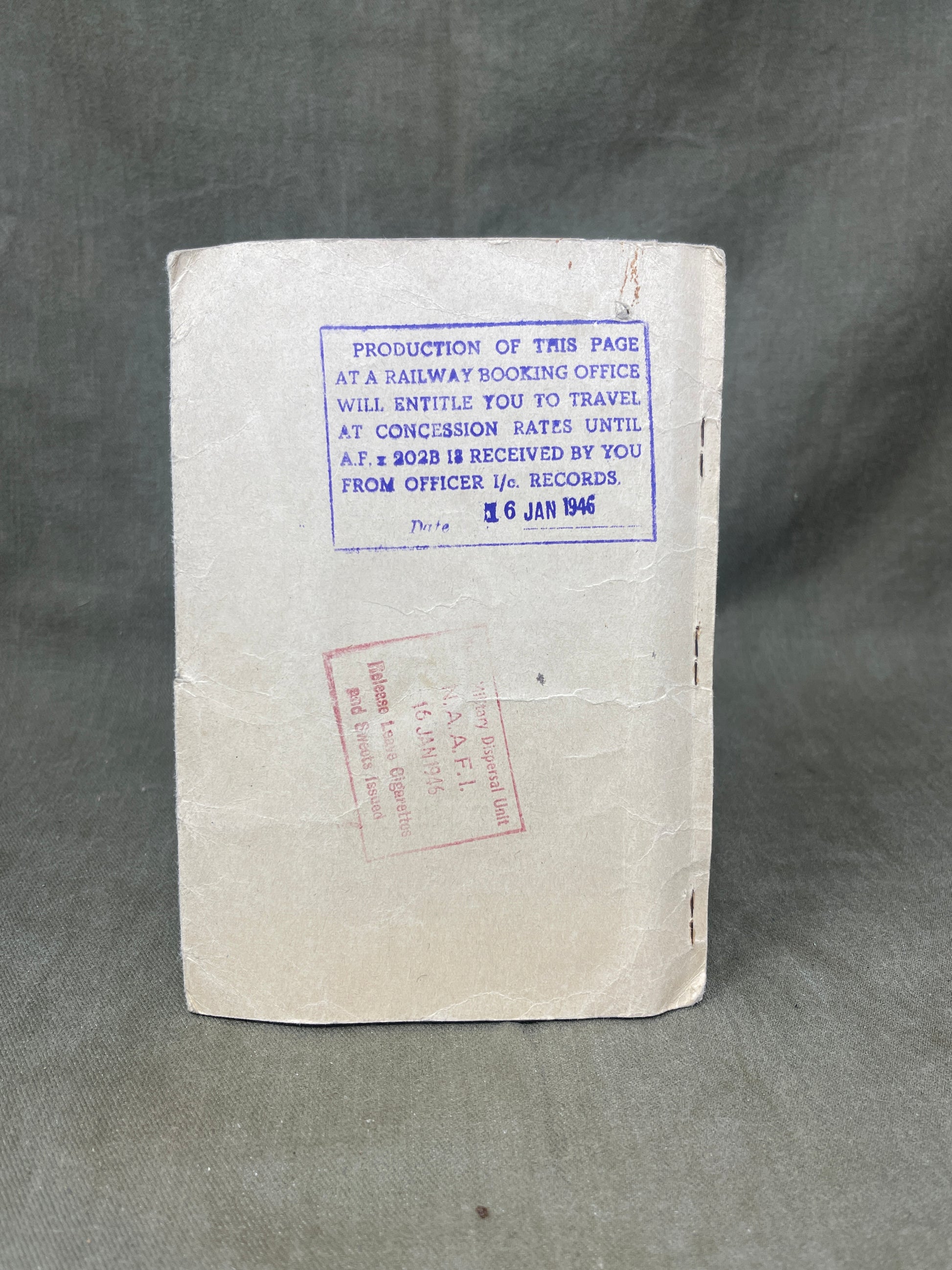 Discover the WW2 British Army Soldiers Release Book – Class A for W.P. Scott. A historical document detailing the discharge of a soldier from wartime service.
