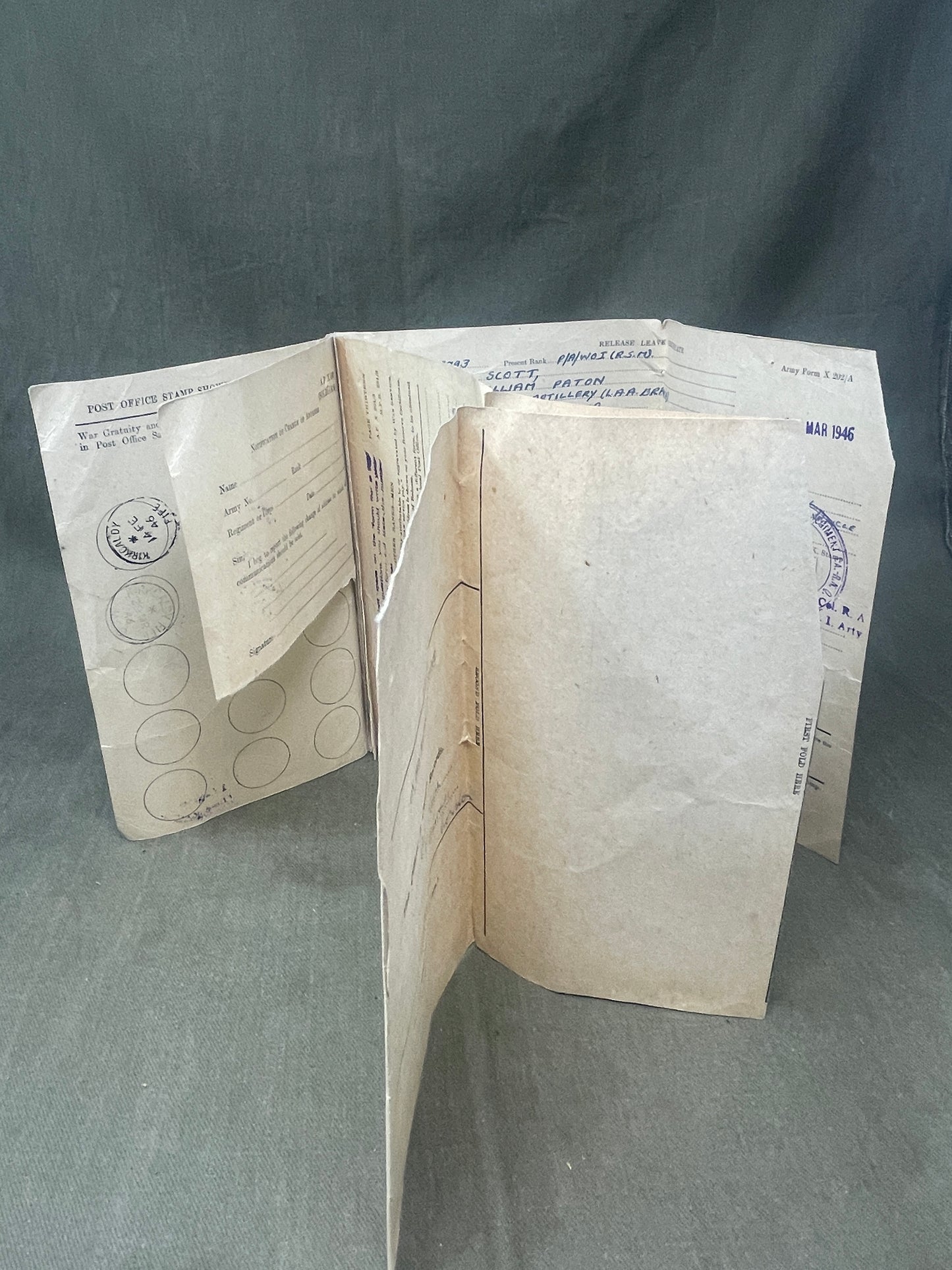 Discover the WW2 British Army Soldiers Release Book – Class A for W.P. Scott. A historical document detailing the discharge of a soldier from wartime service.