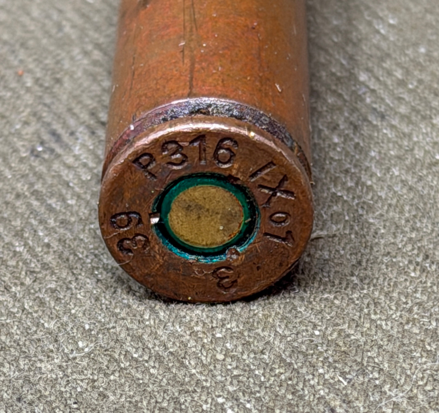 Inert German WWII 7.92×57mm Mauser Wooden Blank Cartridge – P316 IX07 3 39
