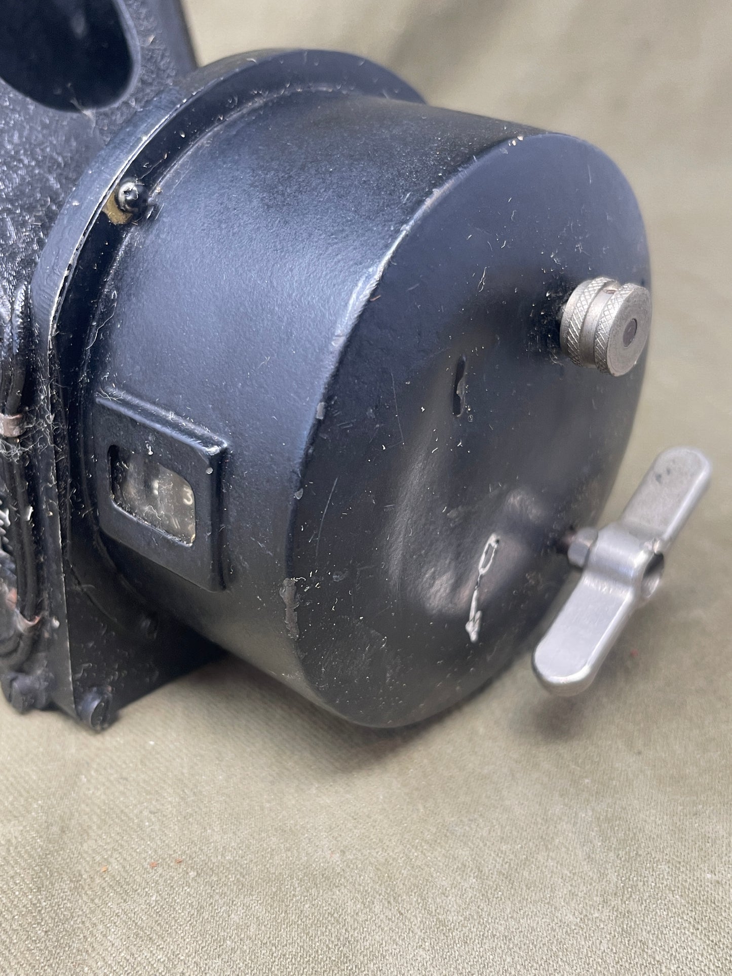 Royal Air Force Original British WWII RAF Bomber Bubble Sextant Mark IX in Bakelite Wall-mounted Case