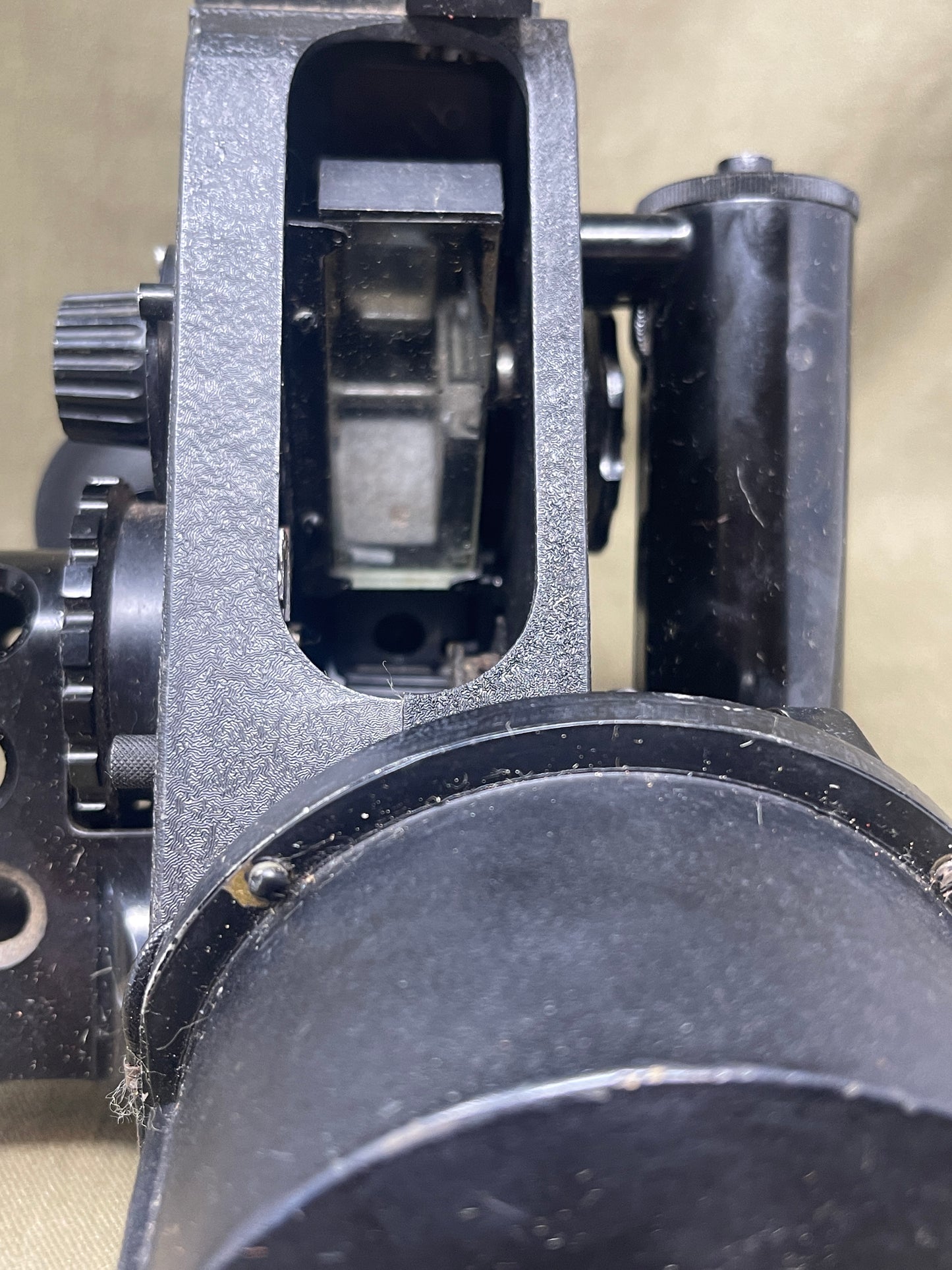Royal Air Force Original British WWII RAF Bomber Bubble Sextant Mark IX in Bakelite Wall-mounted Case