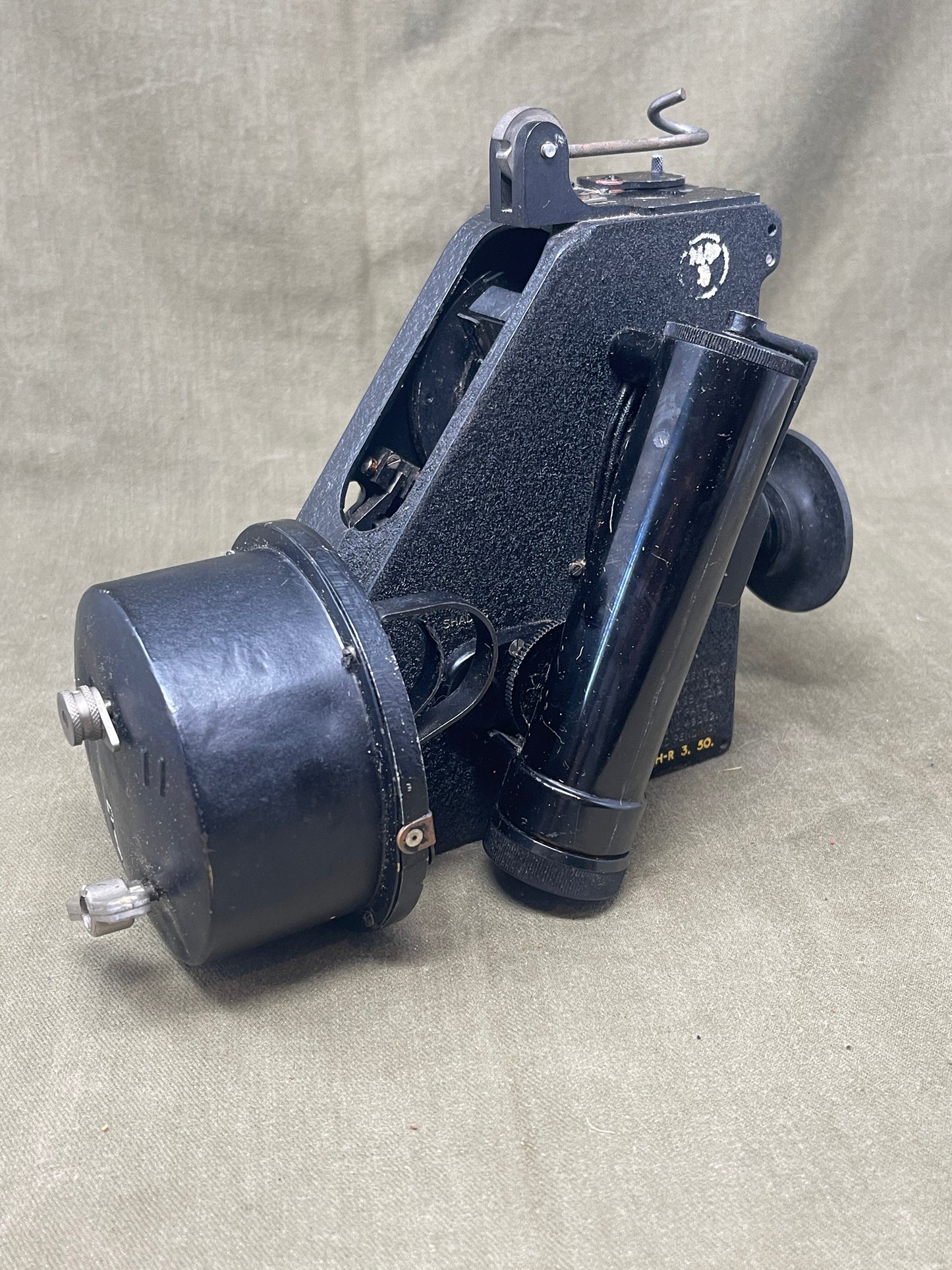 Royal Air Force Original British WWII RAF Bomber Bubble Sextant Mark IX in Bakelite Wall-mounted Case