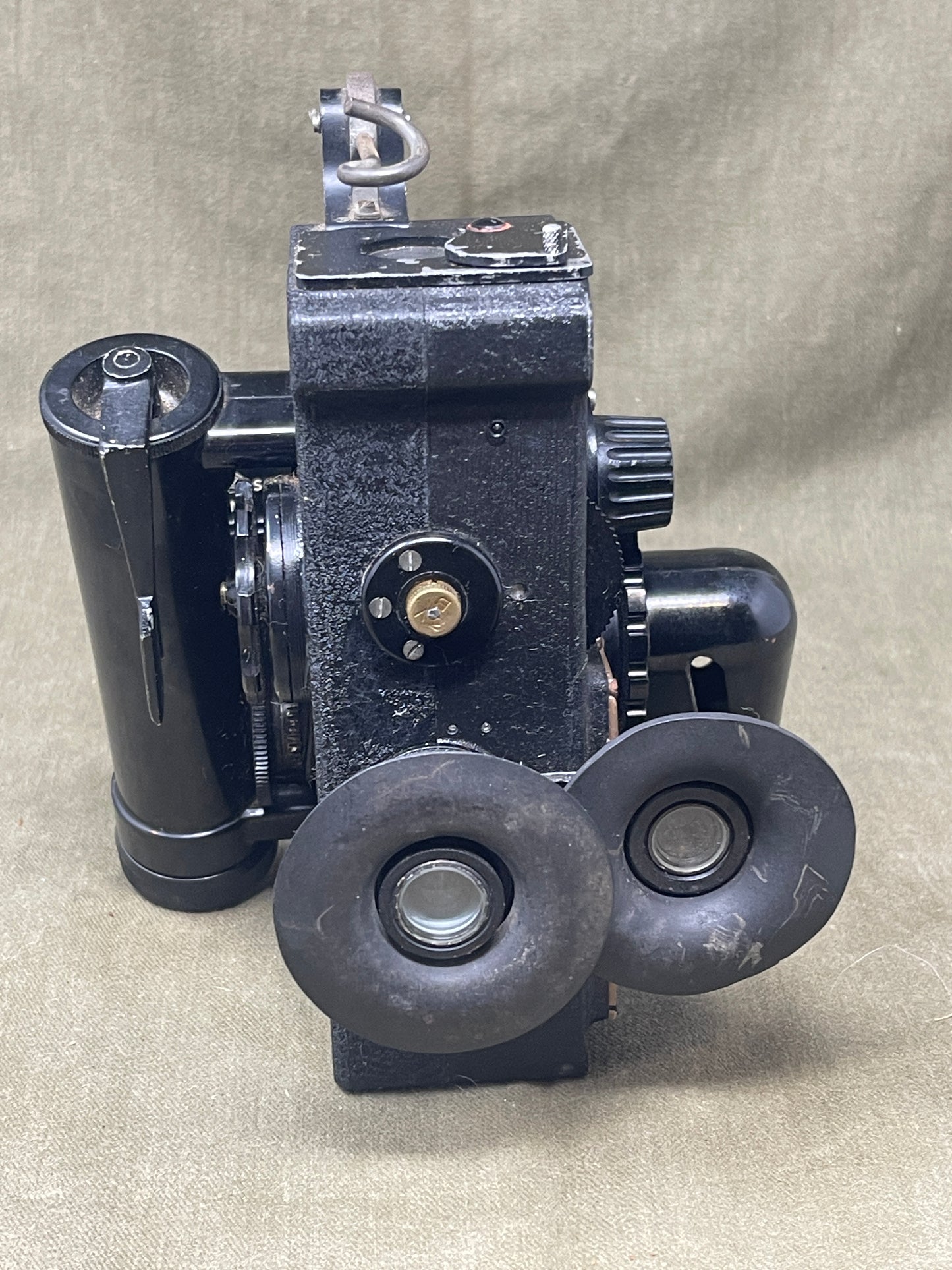 Royal Air Force Original British WWII RAF Bomber Bubble Sextant Mark IX in Bakelite Wall-mounted Case