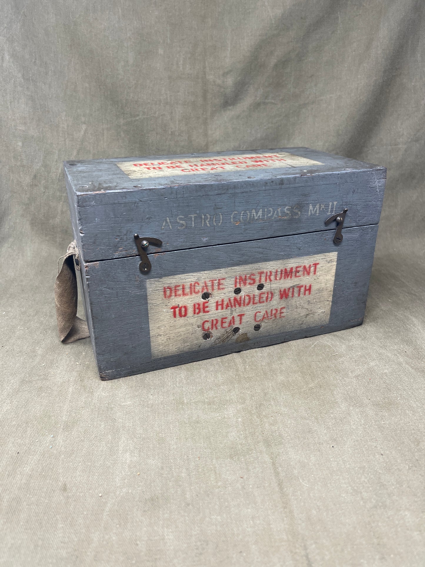 Royal Air Force Original British WWII RAF Bomber Bubble Sextant Mark IX in Bakelite Wall-mounted Case