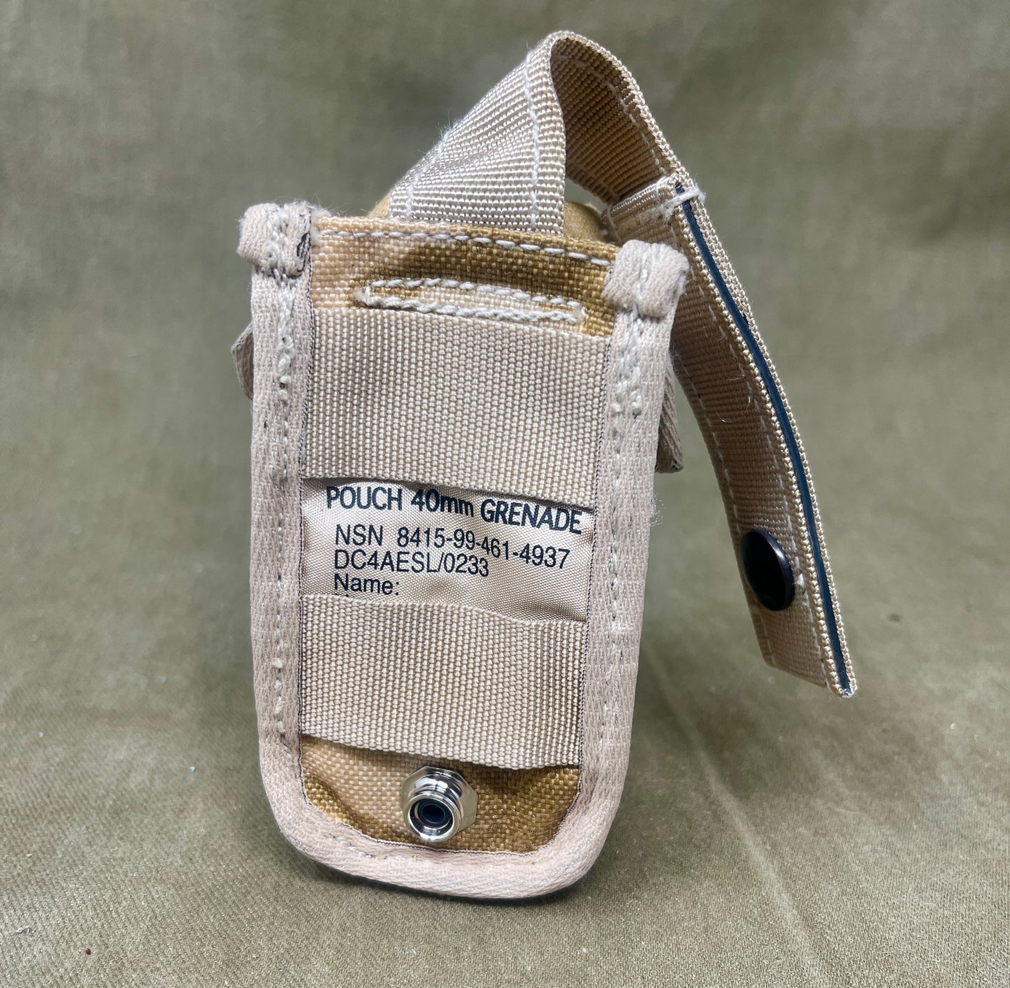 British Army Desert Pattern DPM 40mm Grenade Pouch NSN 8415-99-461-4937