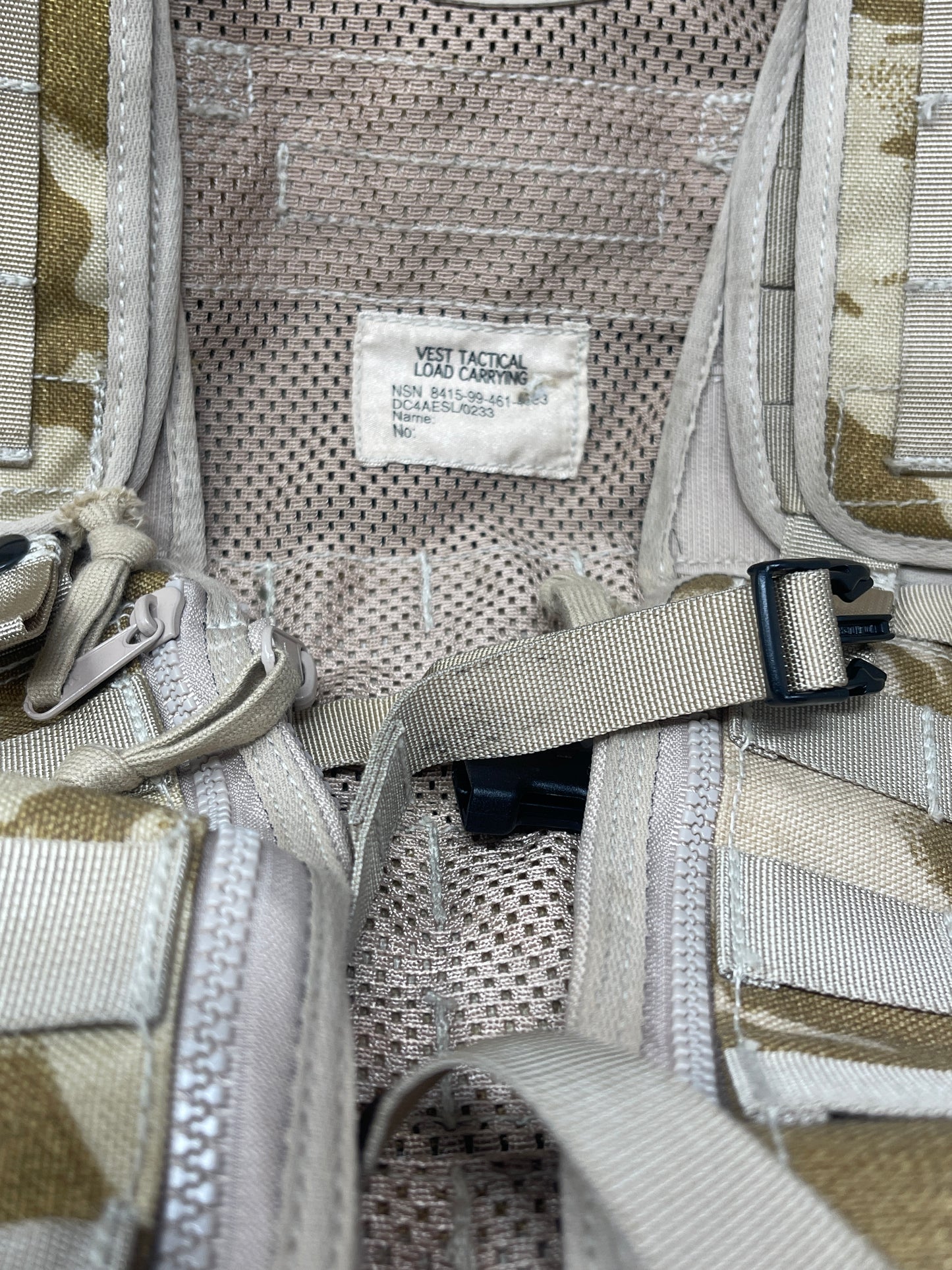 British Army Desert Pattern DPM Vest Tactical Load Carrying