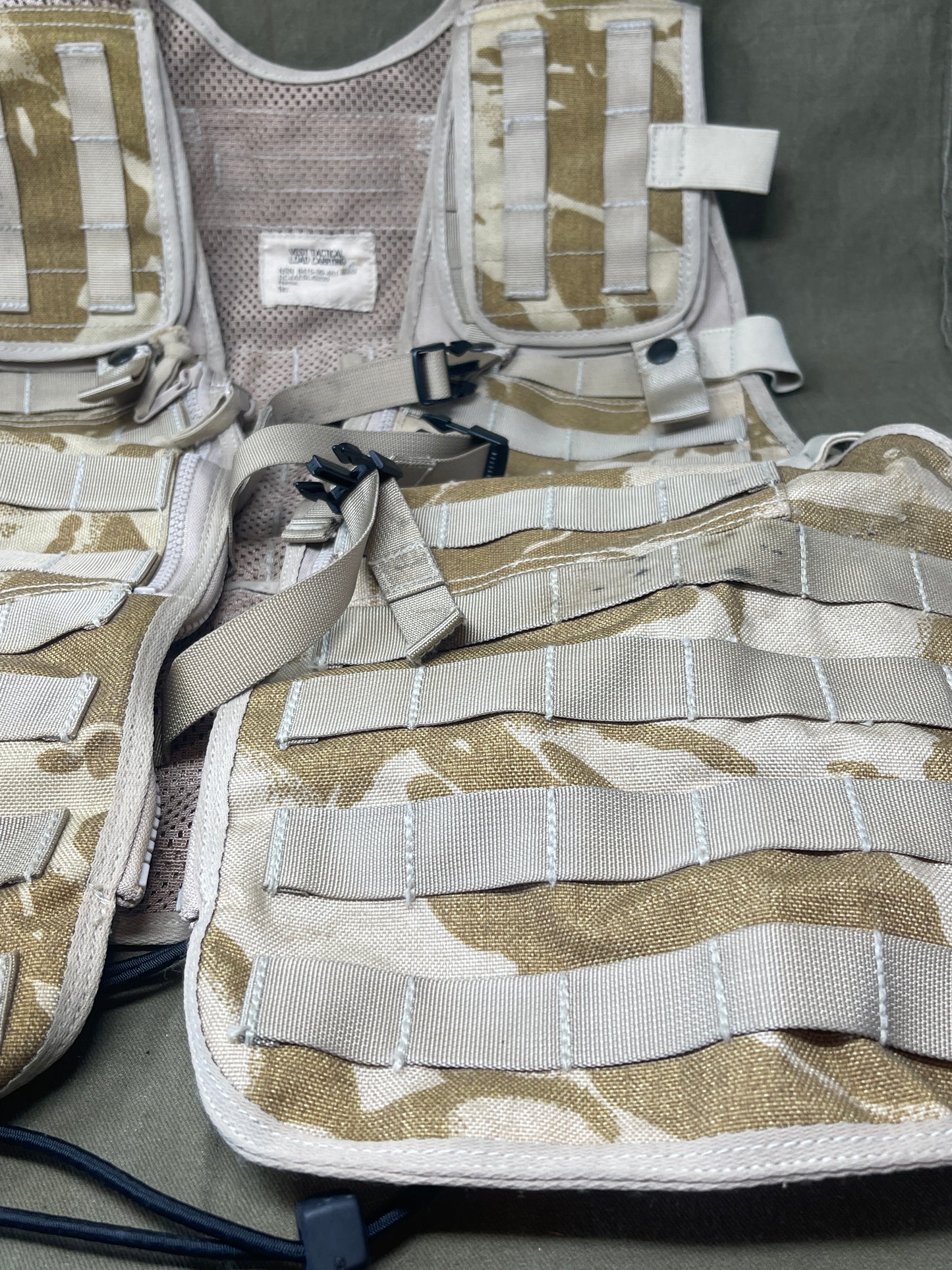 British Army Desert Pattern DPM Vest Tactical Load Carrying
