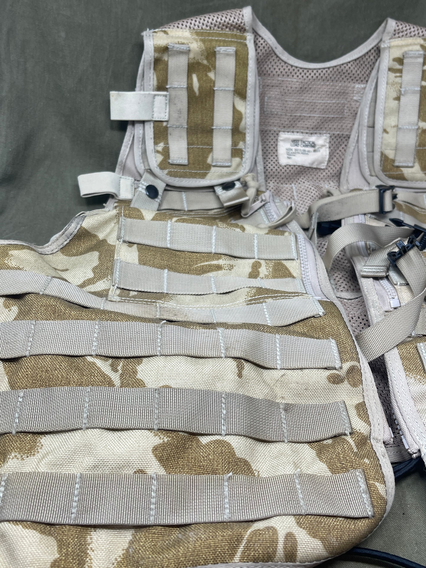 British Army Desert Pattern DPM Vest Tactical Load Carrying